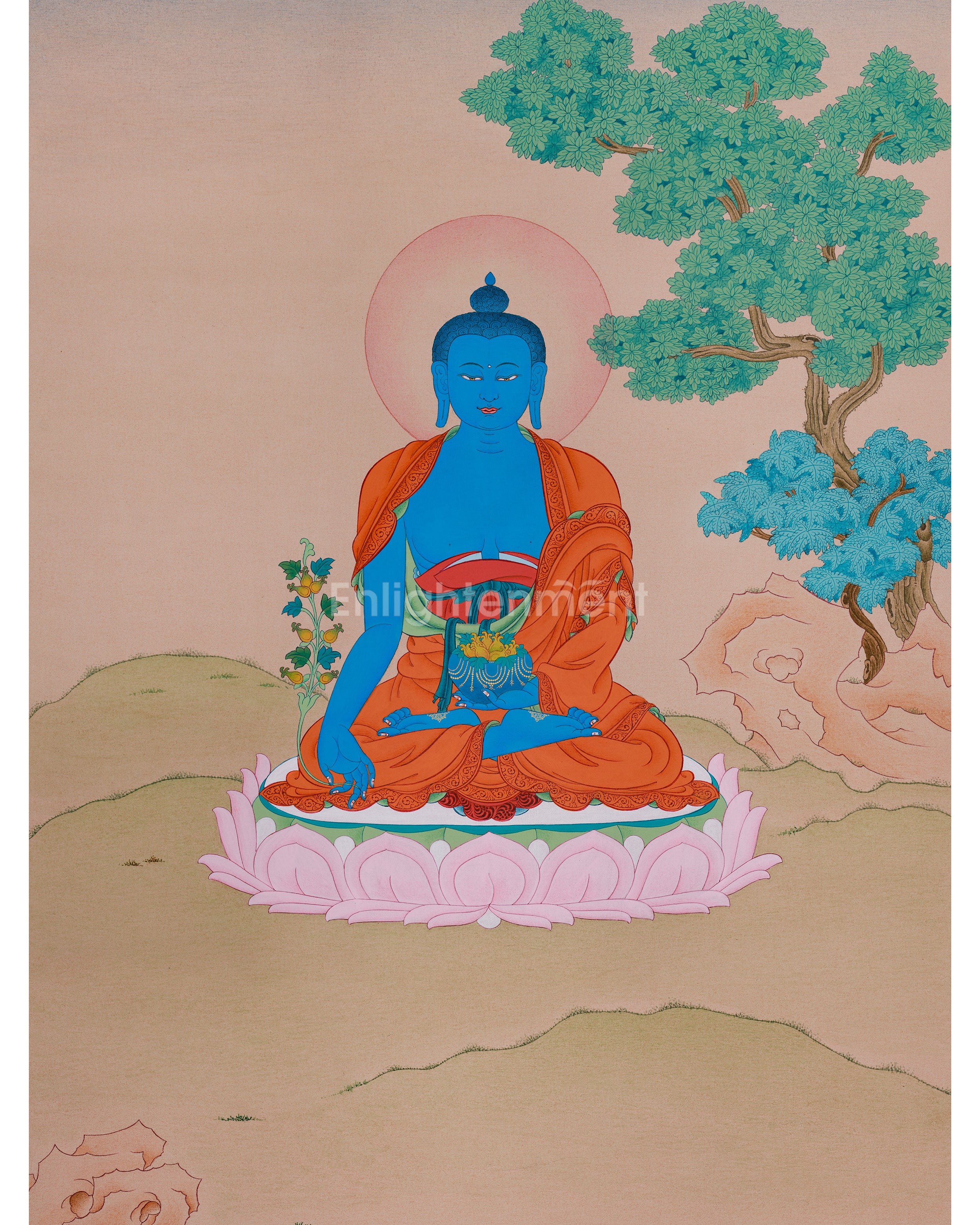 Sangay Menla Thangka - Buddha of Healing and Purification