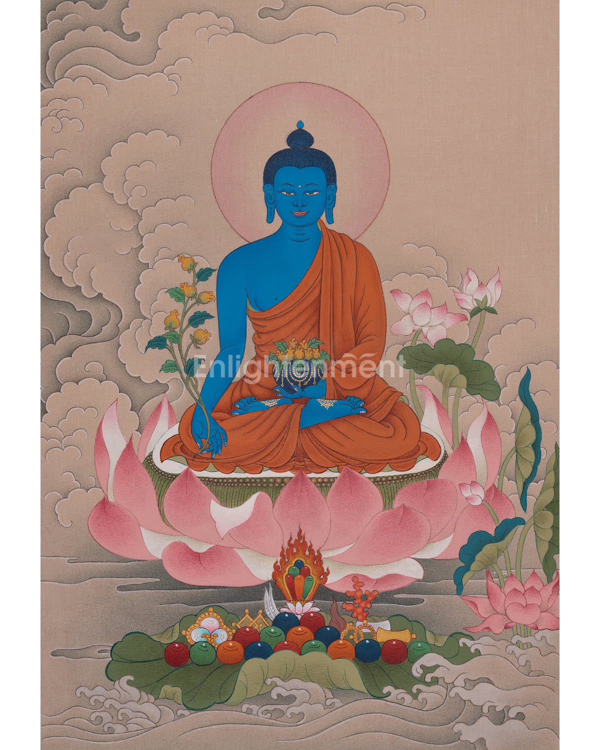 Medicine Buddha Thangka Painting