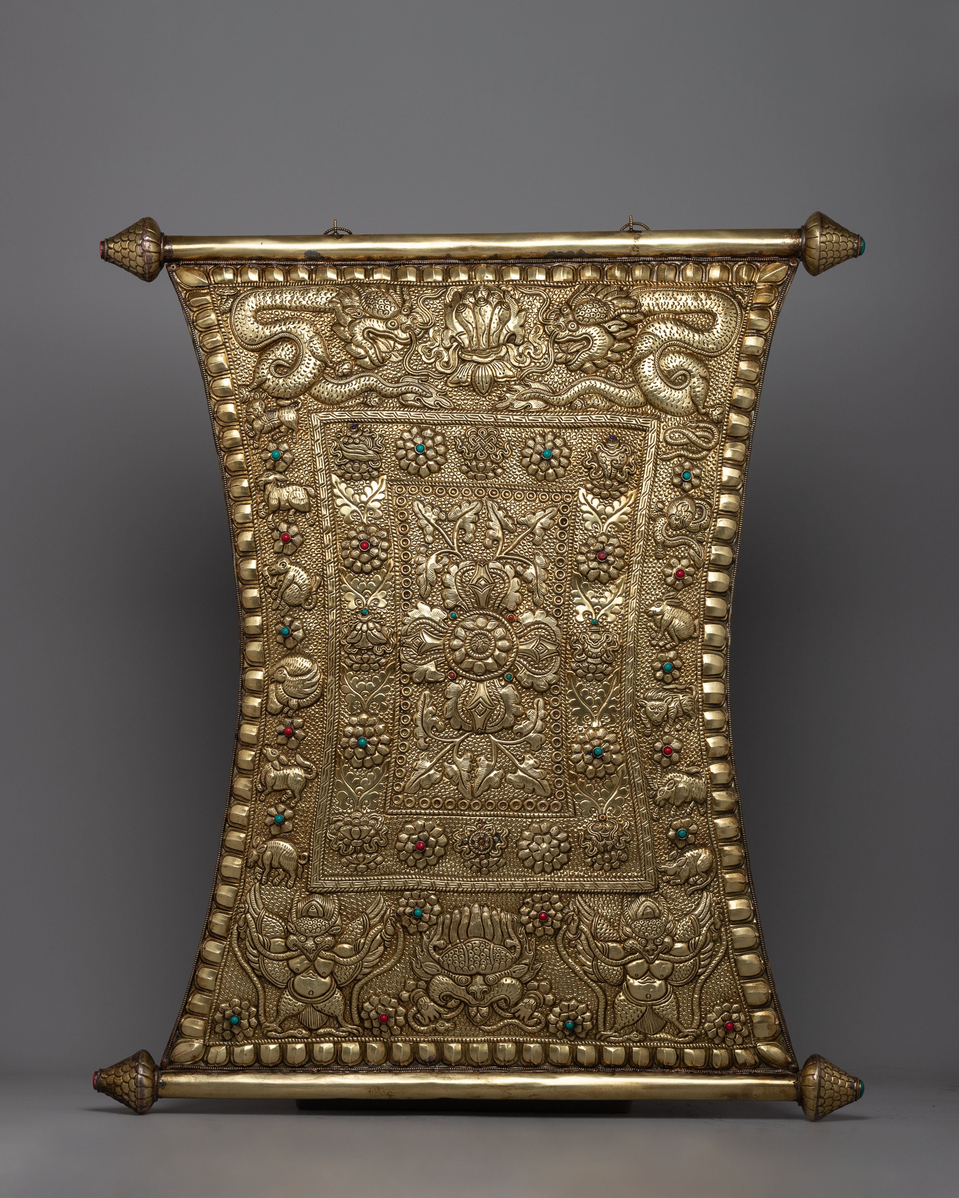 Bishwo Vajra Metal Thanka Wall Hanging