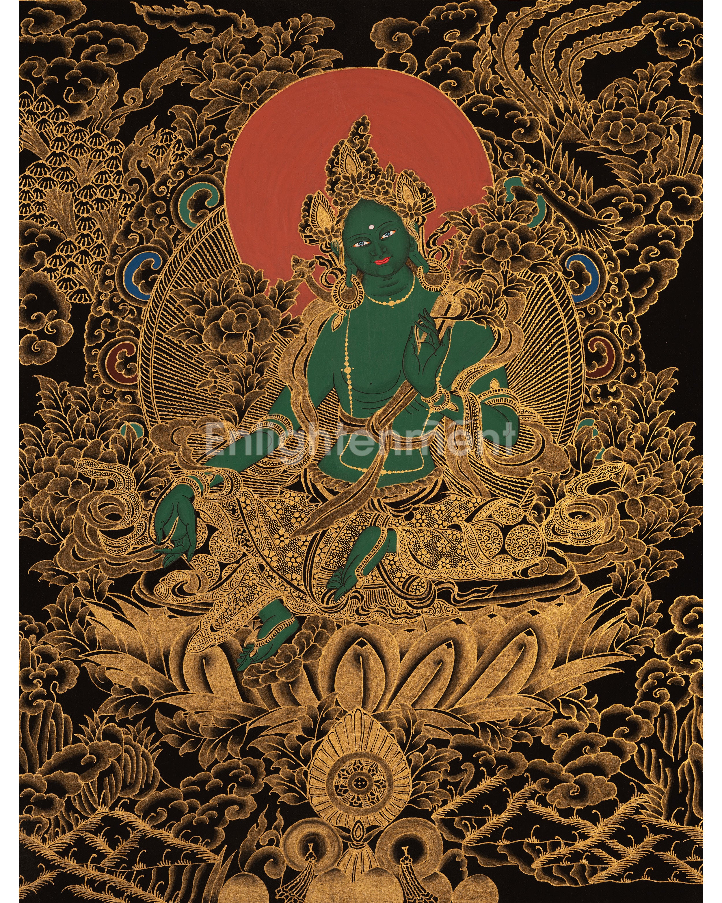 Green Tara Thangka