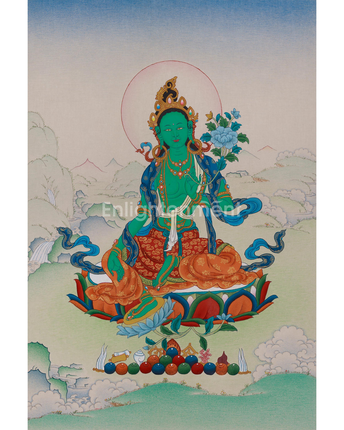 Mother of Liberation Green Tara Art