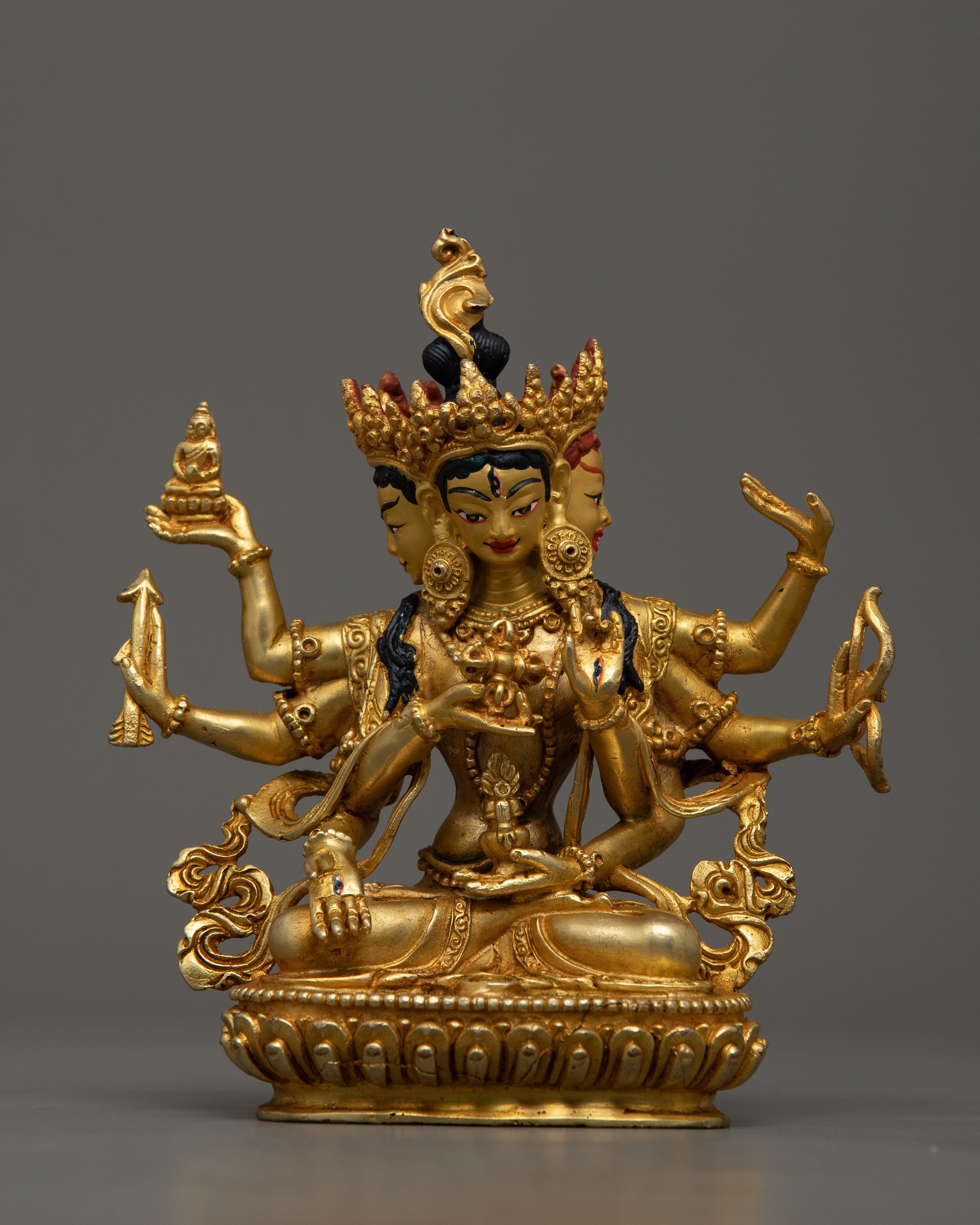 Machine Made Copper Namgyelma Statue