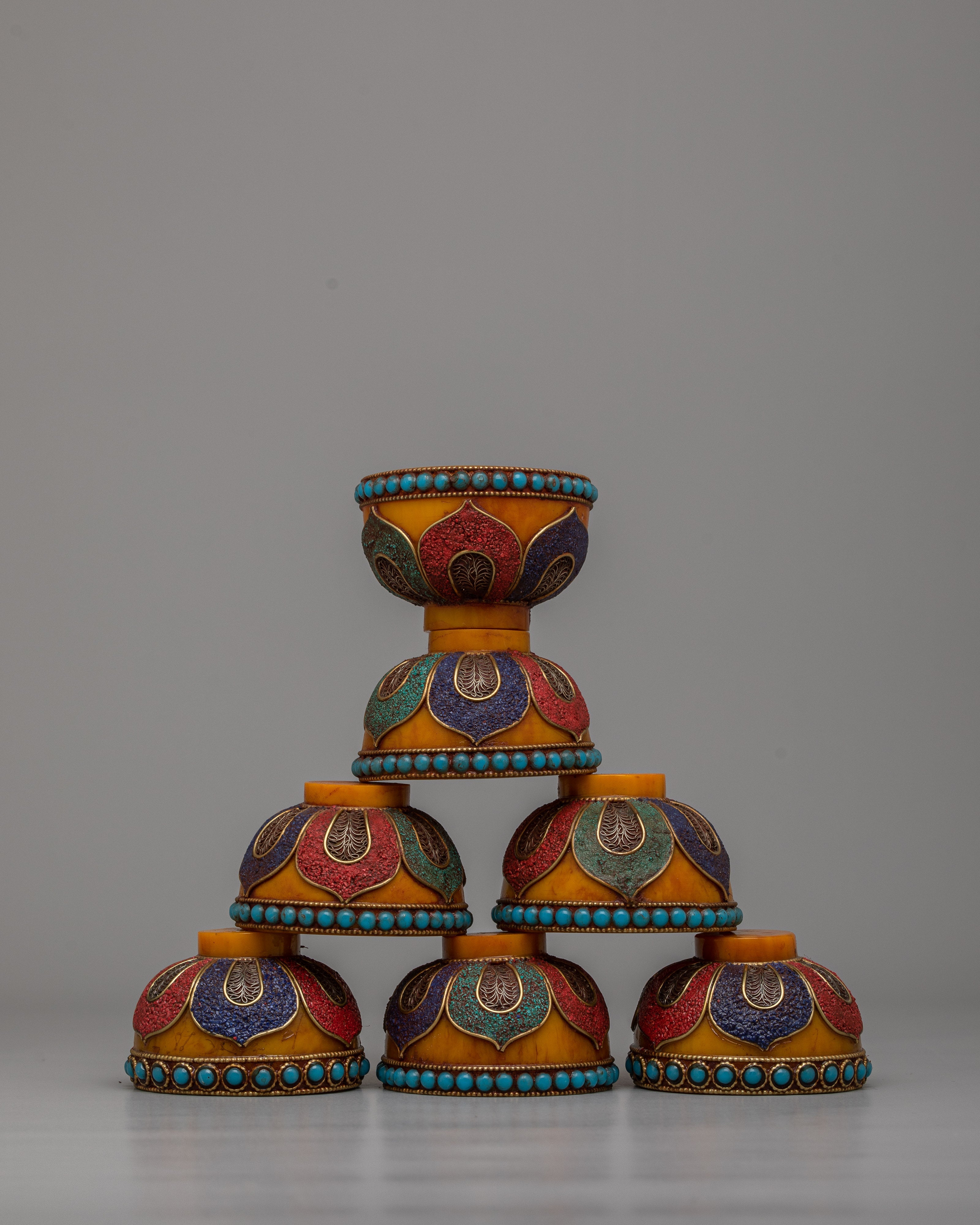 7 offering bowls set
