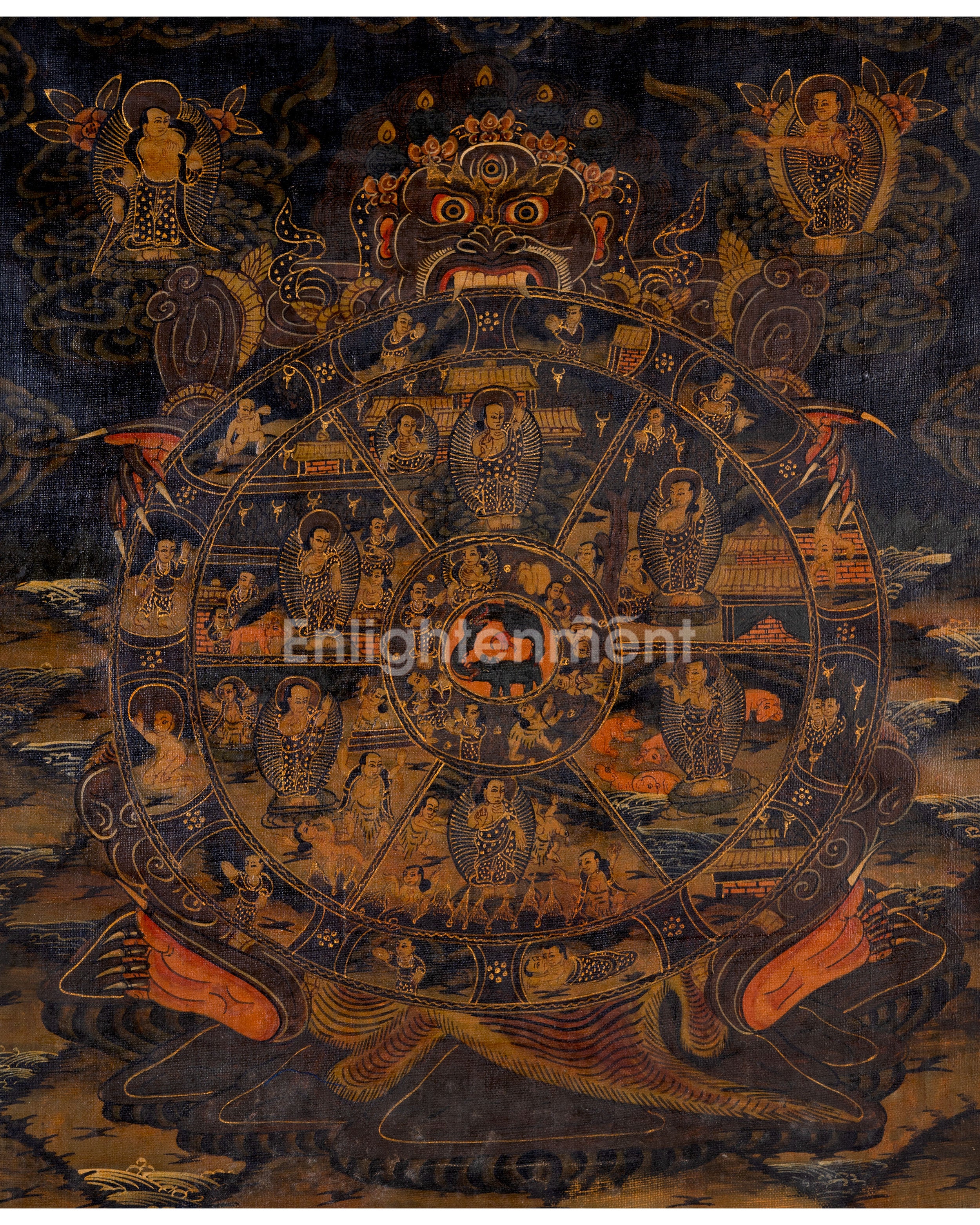 Oil Varnished Wheel Of Life