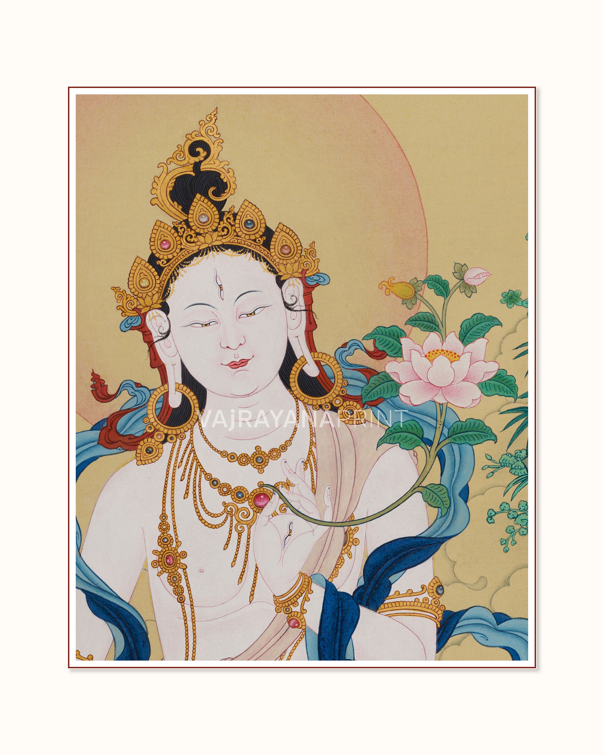 Portrait Of White Tara