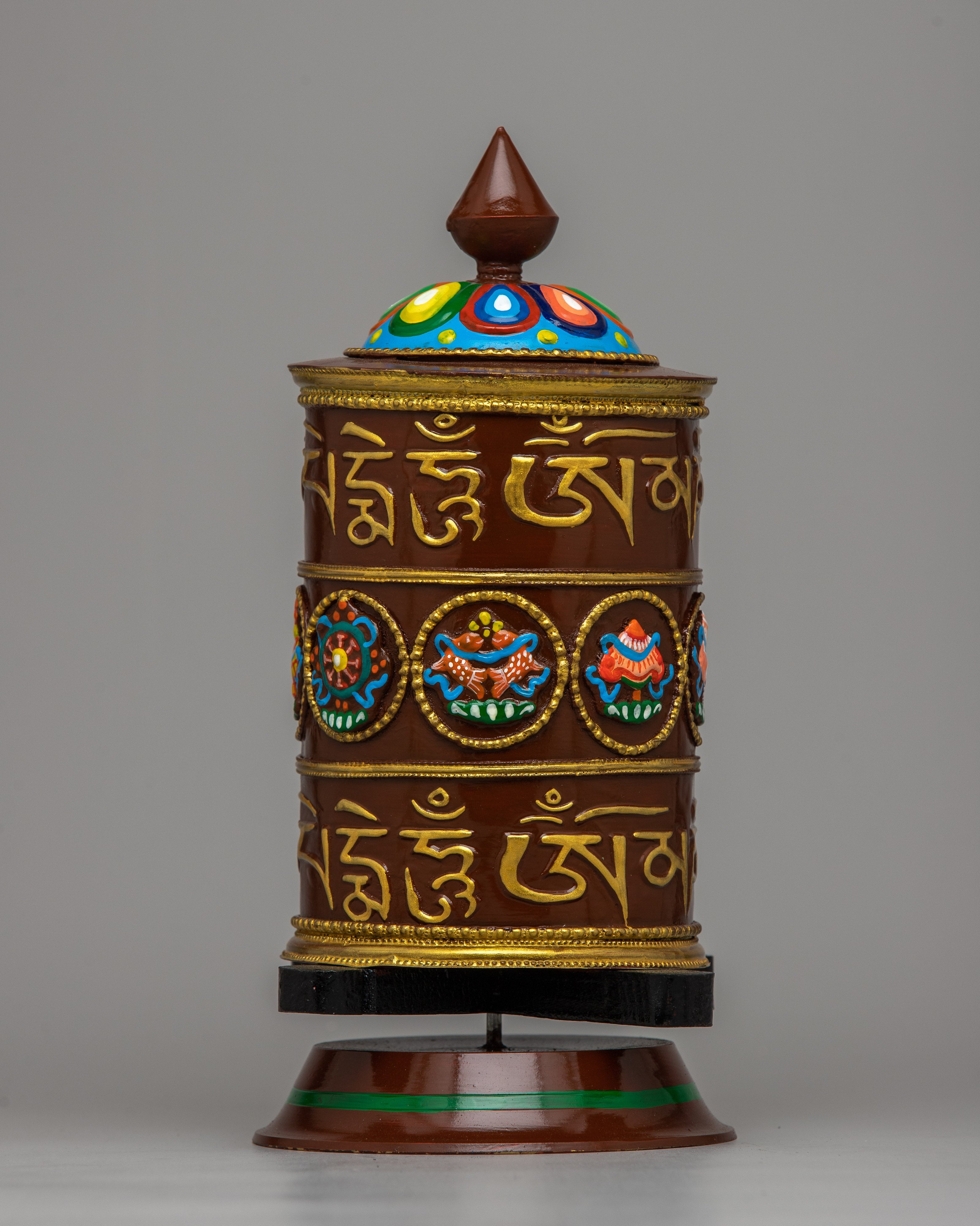 Buddhist Mantra Prayer Wheel