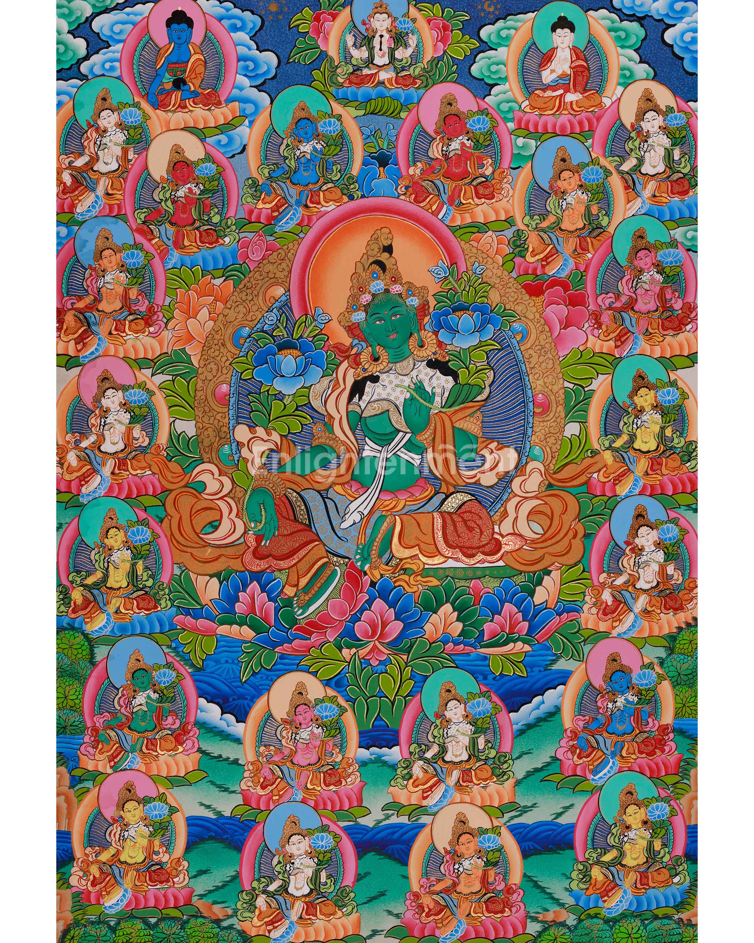 Radiant 21 Tara Divine Thangka