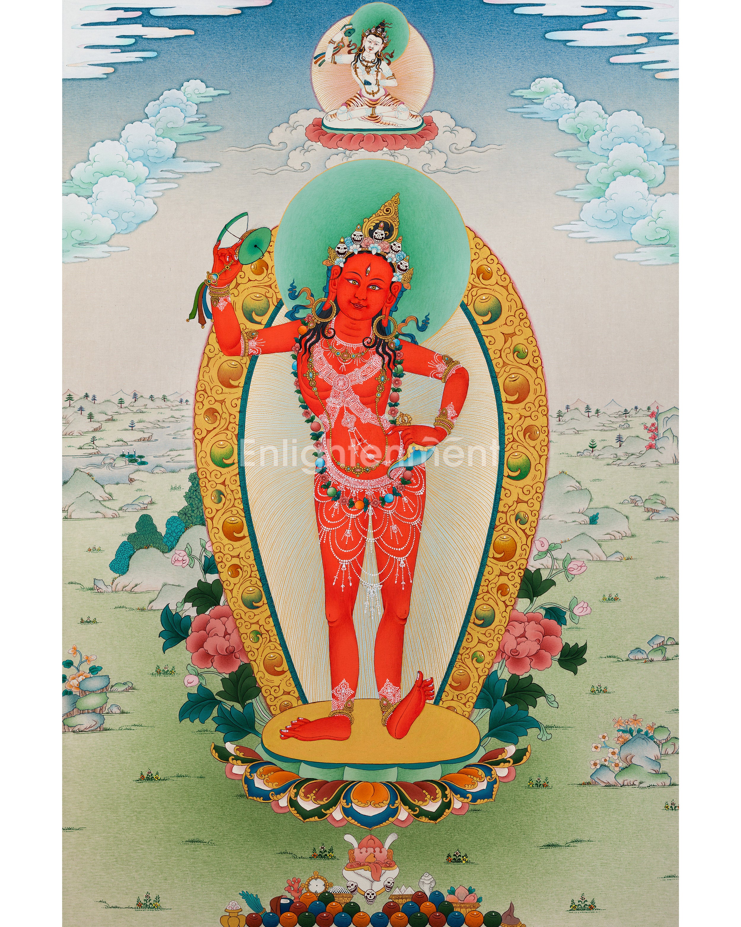 Yumkha Dechen: Queen of Great Bliss Thangka