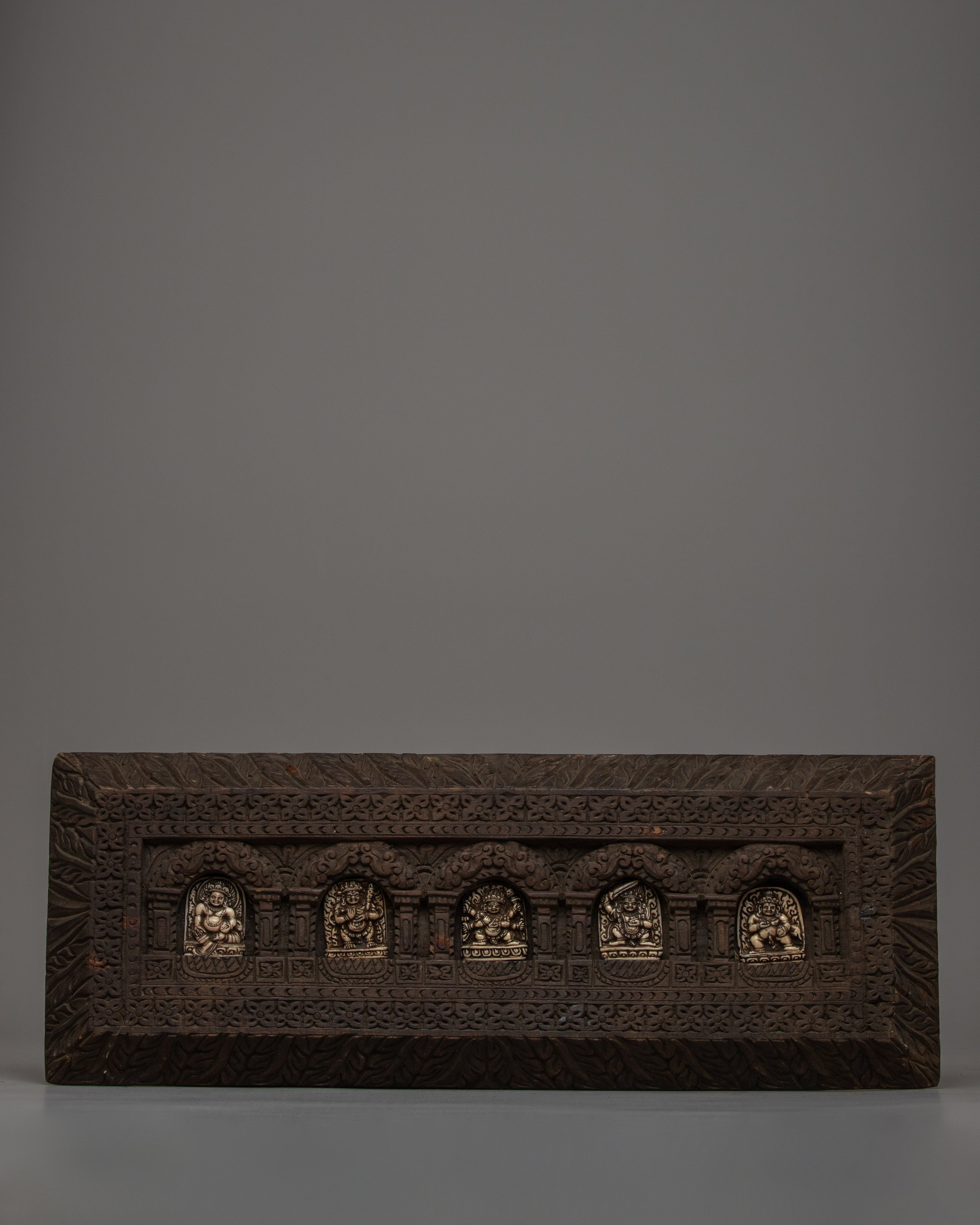 Wooden Tibetan Book Cover