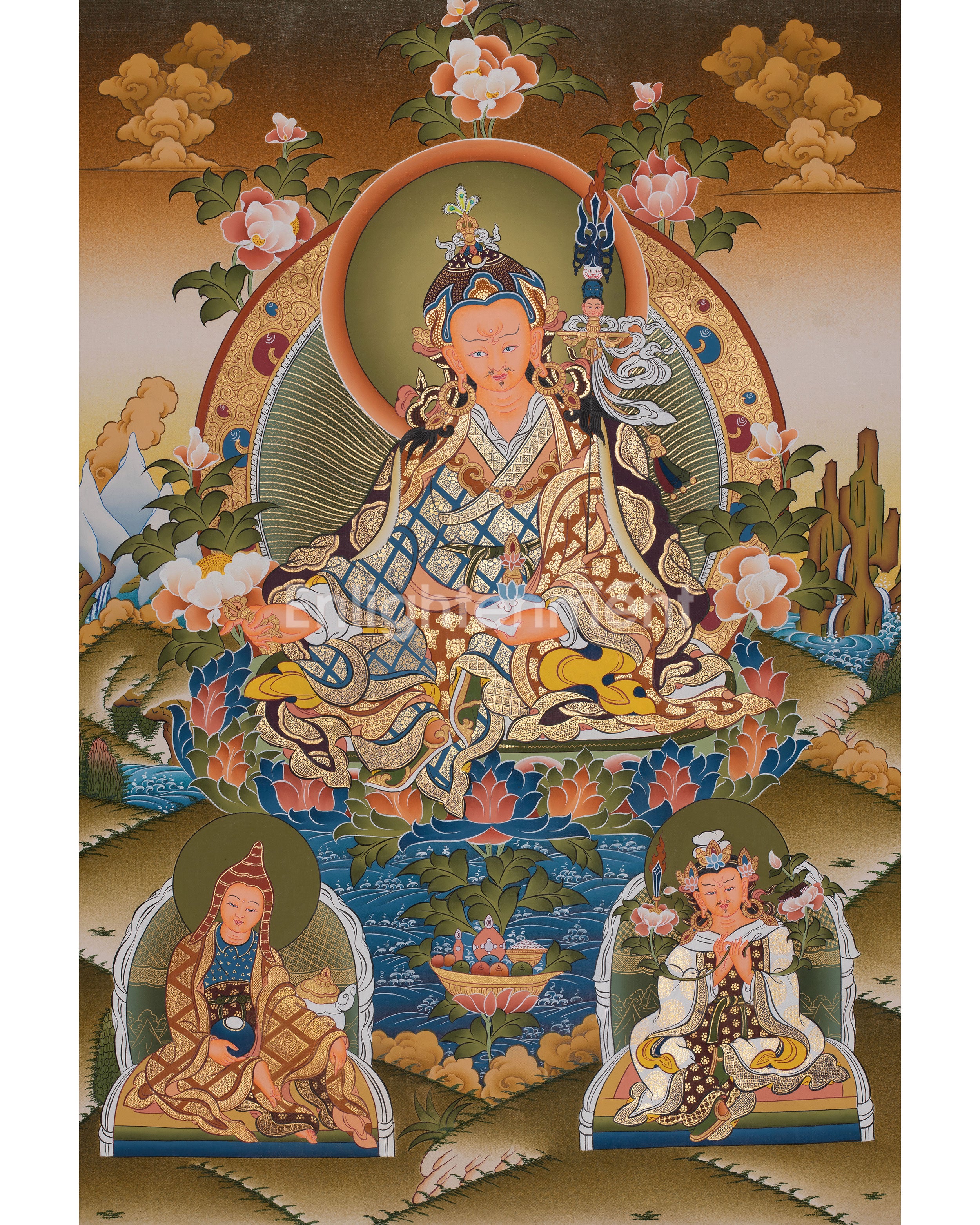Guru Rinpoche/Guru Padmasambhava Thangka | Tibetan Wall Arts