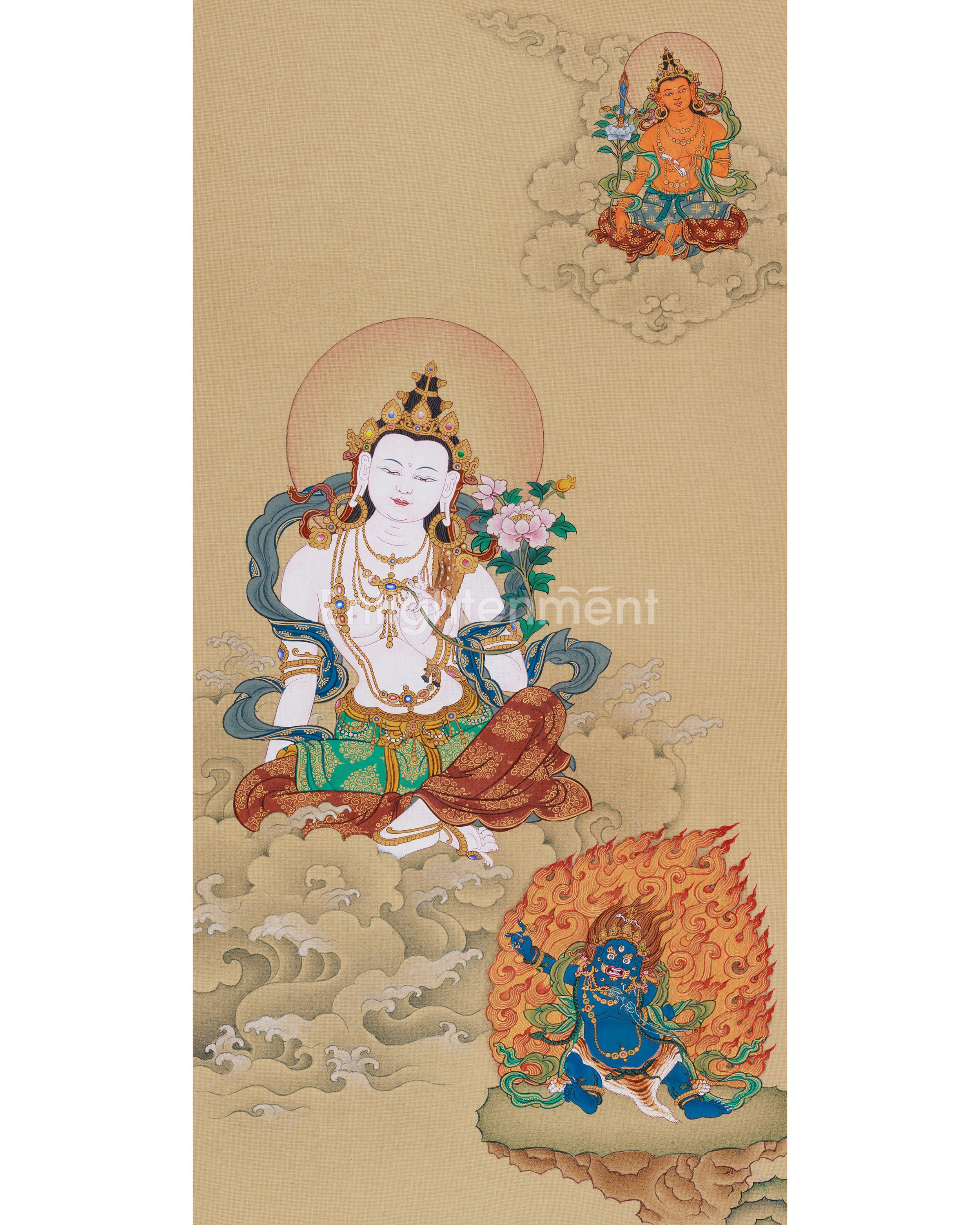 Chenrezig With Manjushri & Vajrapani
