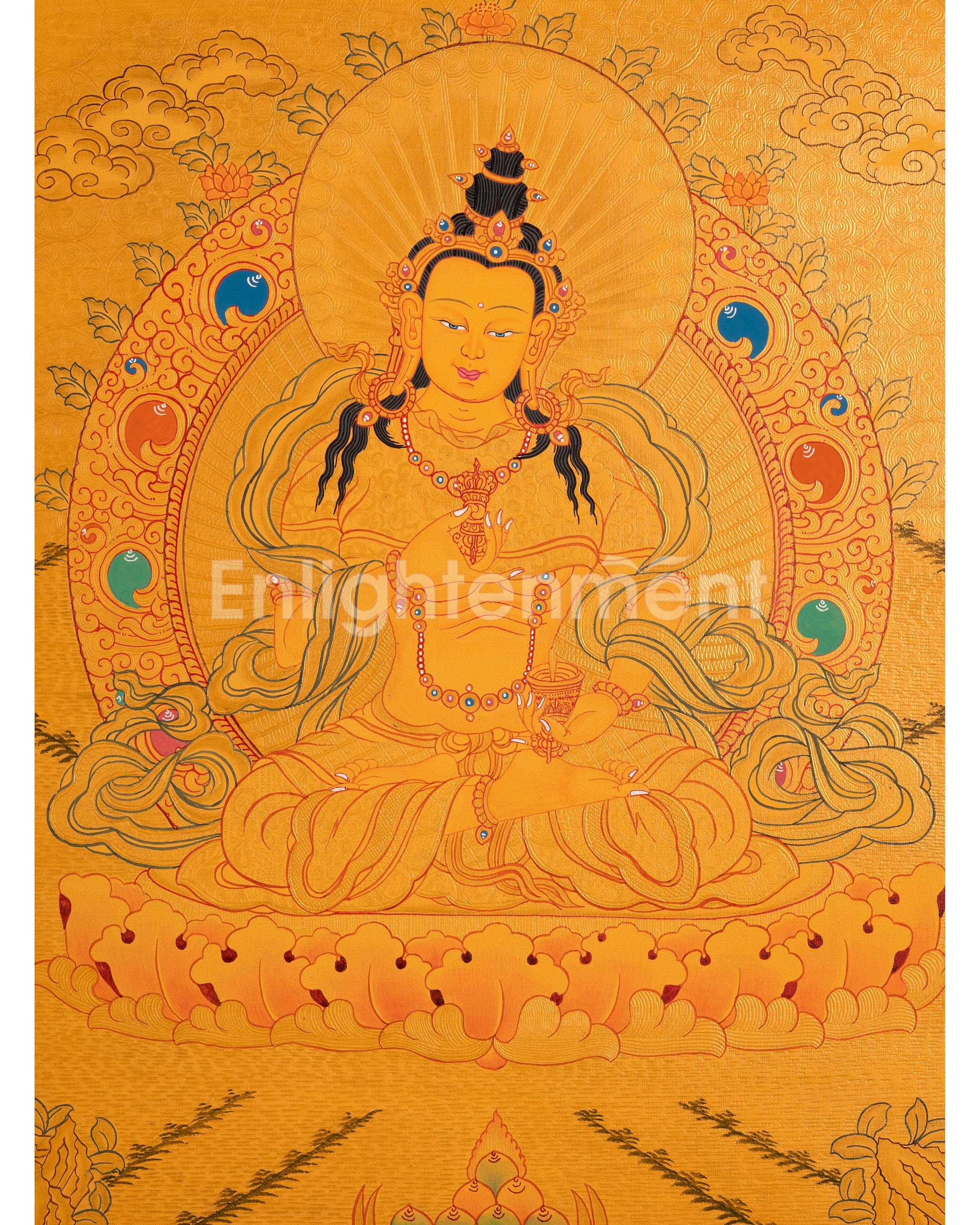 Vajrasattva Tibetan Thangka Painting | The Deity Who Purifies Karma and Restores Spiritual Clarity
