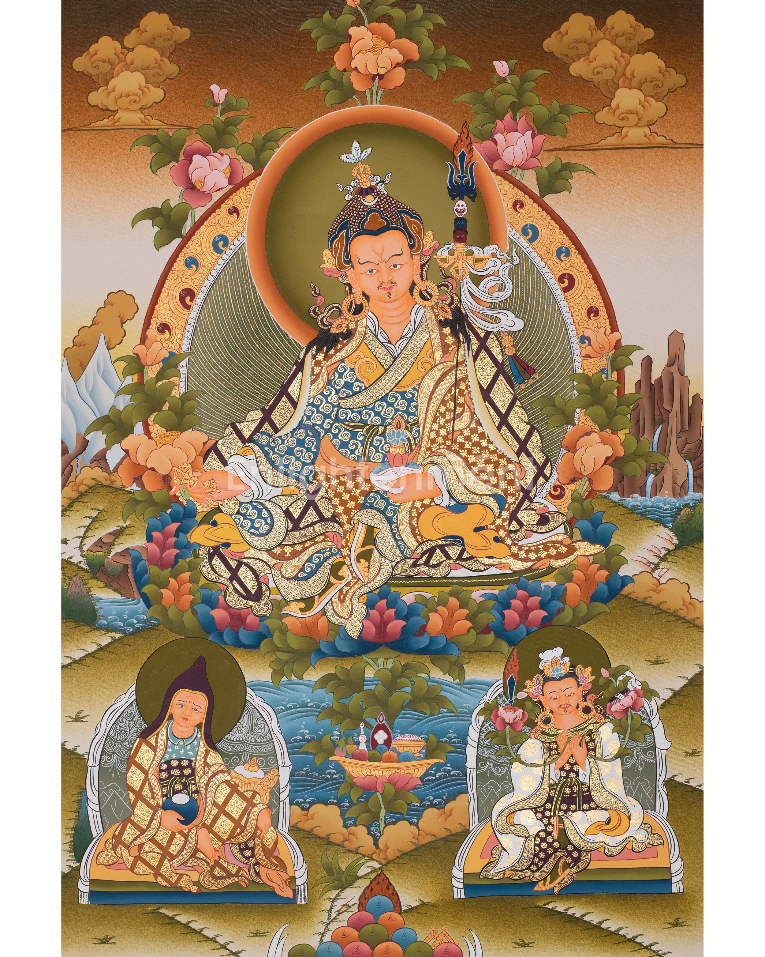 Guru Rinpoche/Guru Padmasambhava Thangka | Tibetan Wall Arts