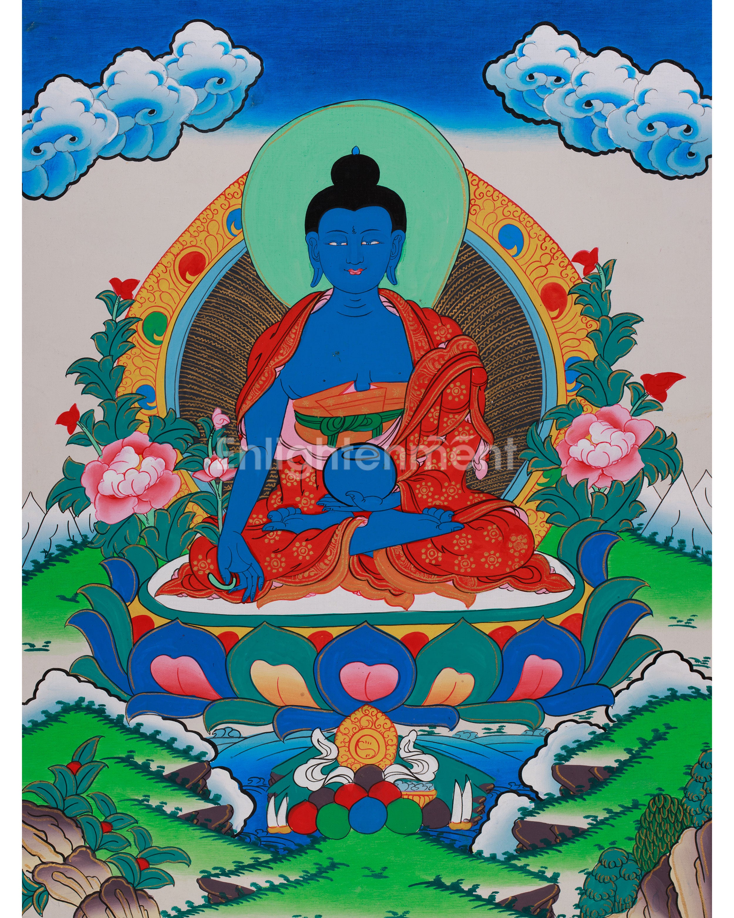 Tibetan Medicine Buddha | Sacred Guardian of Health and Enlightenment