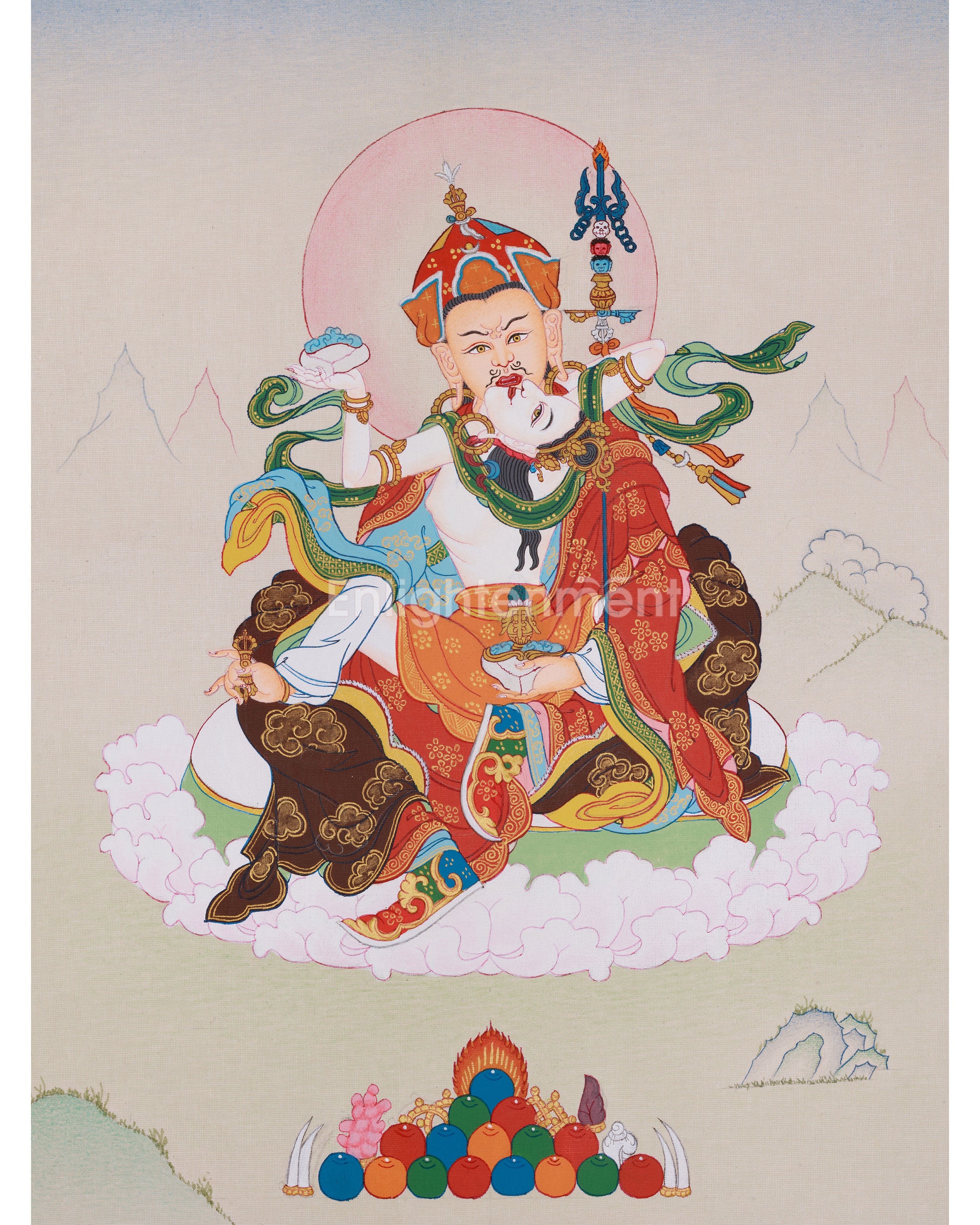 Sacred Art of Guru Rinpoche With Consort