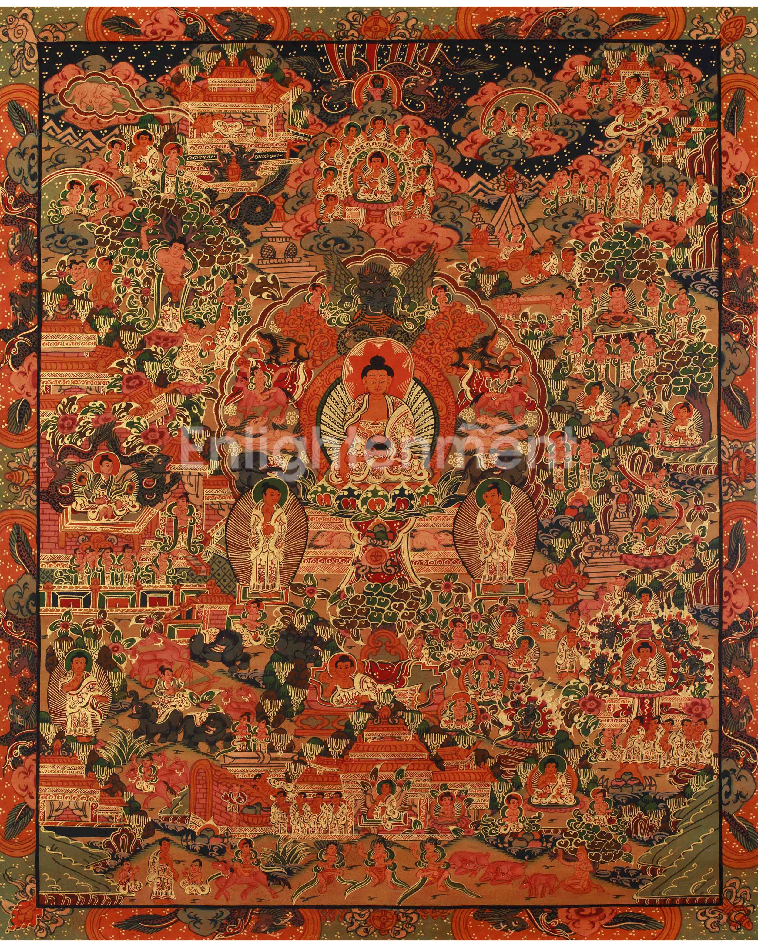 Sacred Buddha Life Story Art