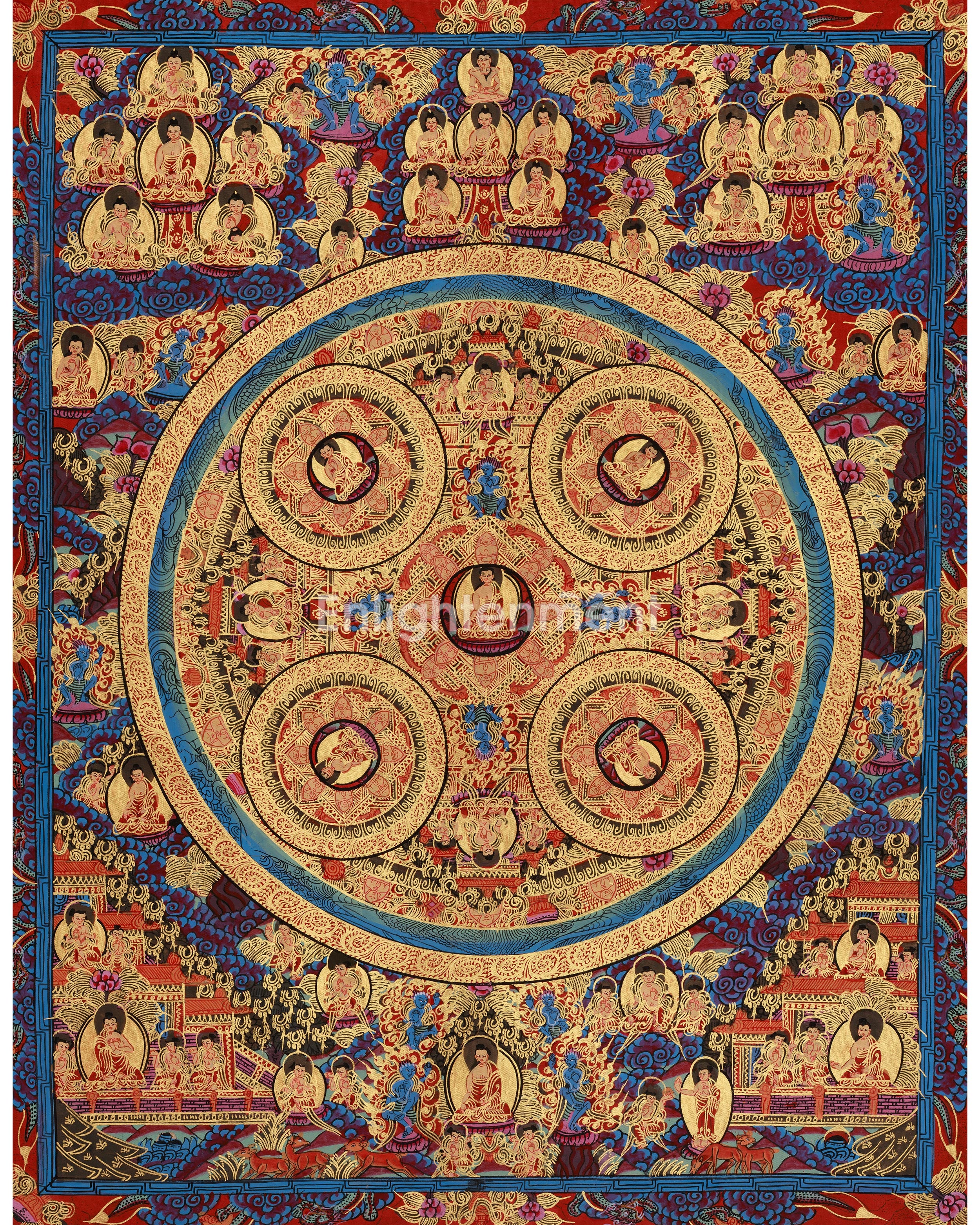 Sacred Buddha Mandala Art