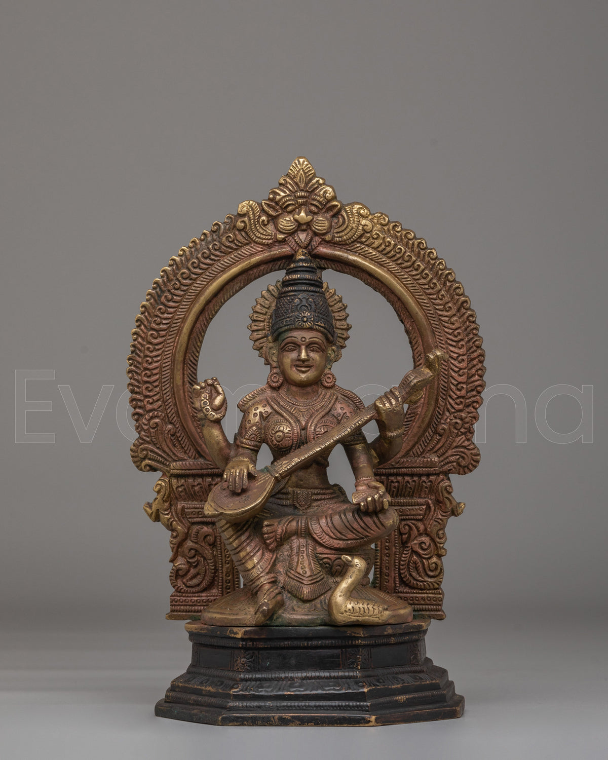 Sacred Divine Saraswati Veena Statue