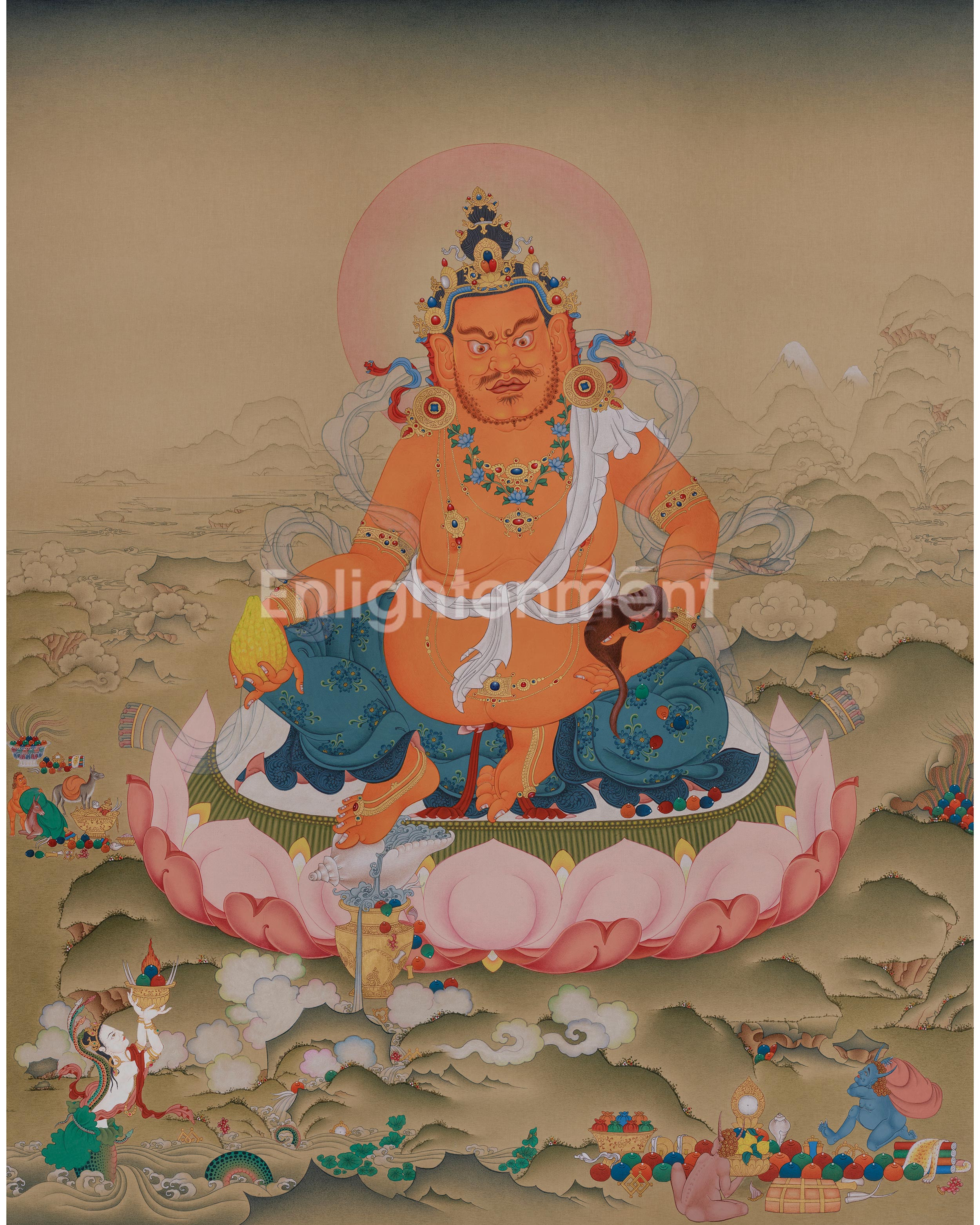 Sacred Dzambhala Prosperity Deity