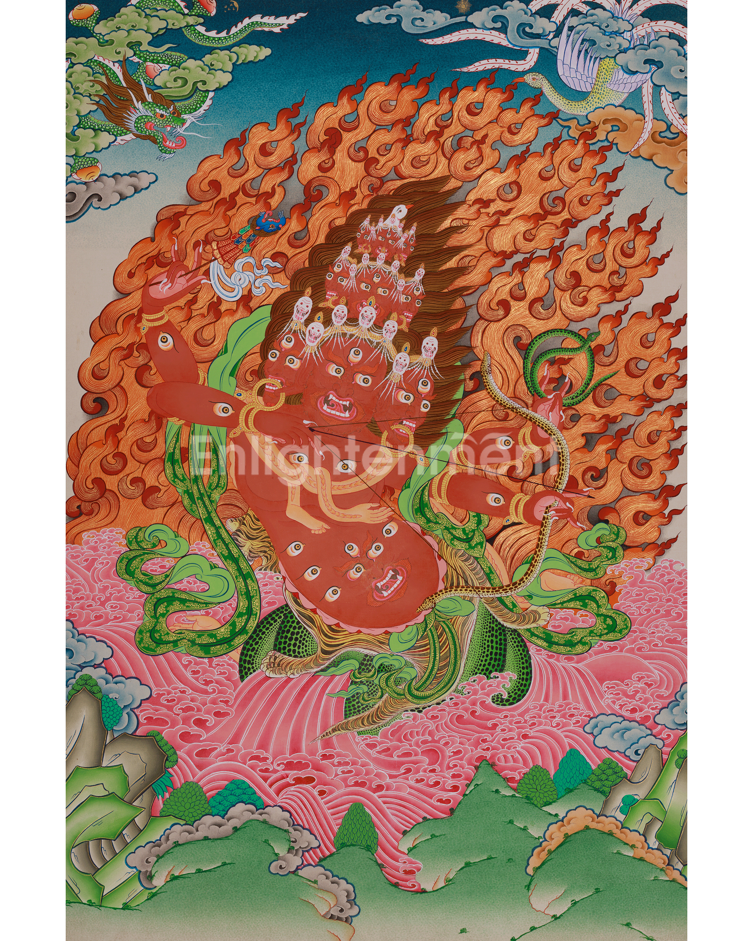 Sacred Rahula Thangka