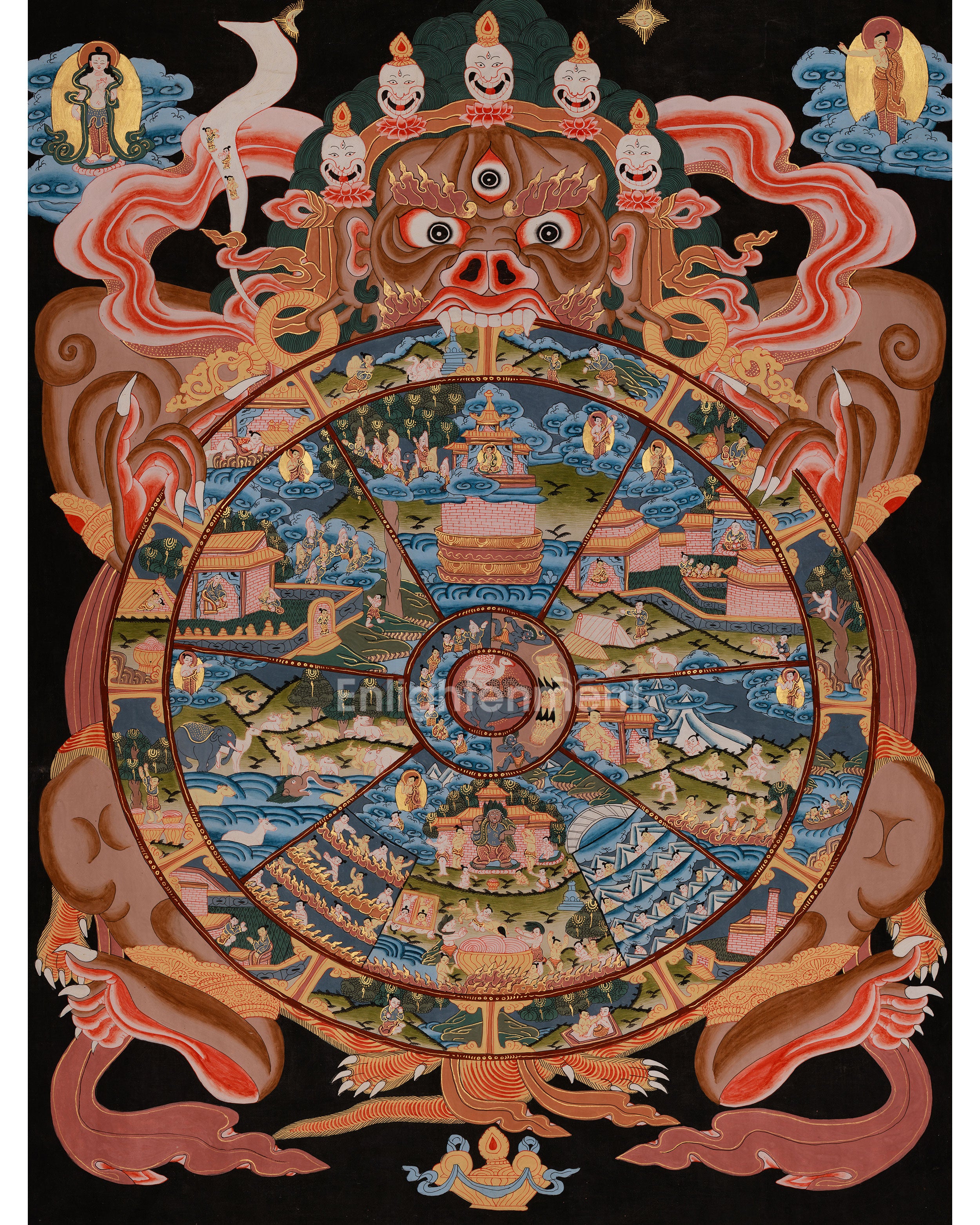 Sacred Wheel of Life Art