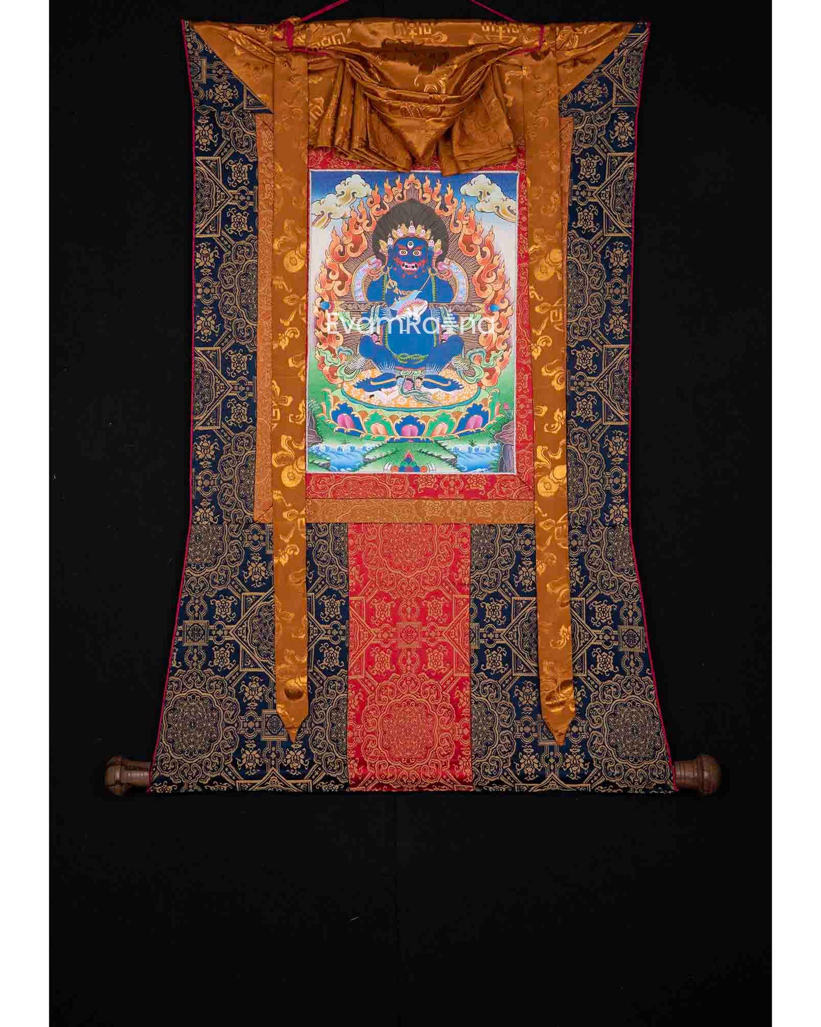 Sakya Mahakala With Brocade