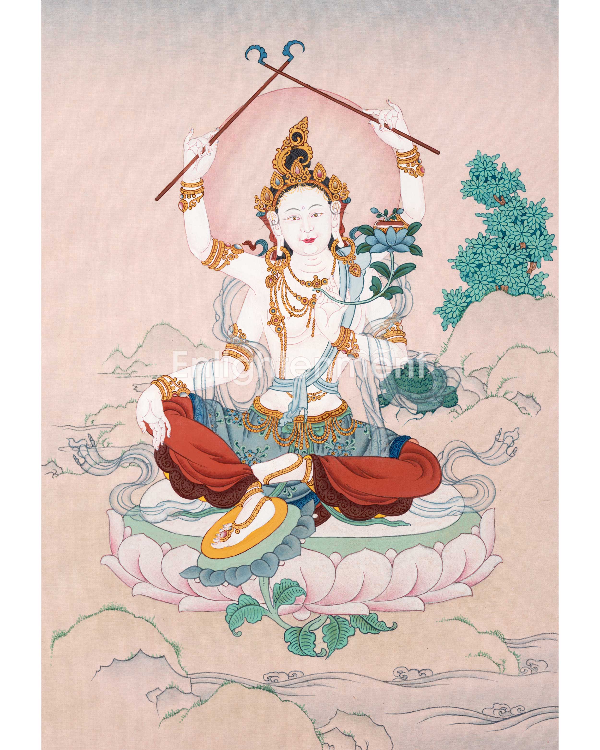 Samkusumita Tara | 21 Tara of Surya Gupta Thangka