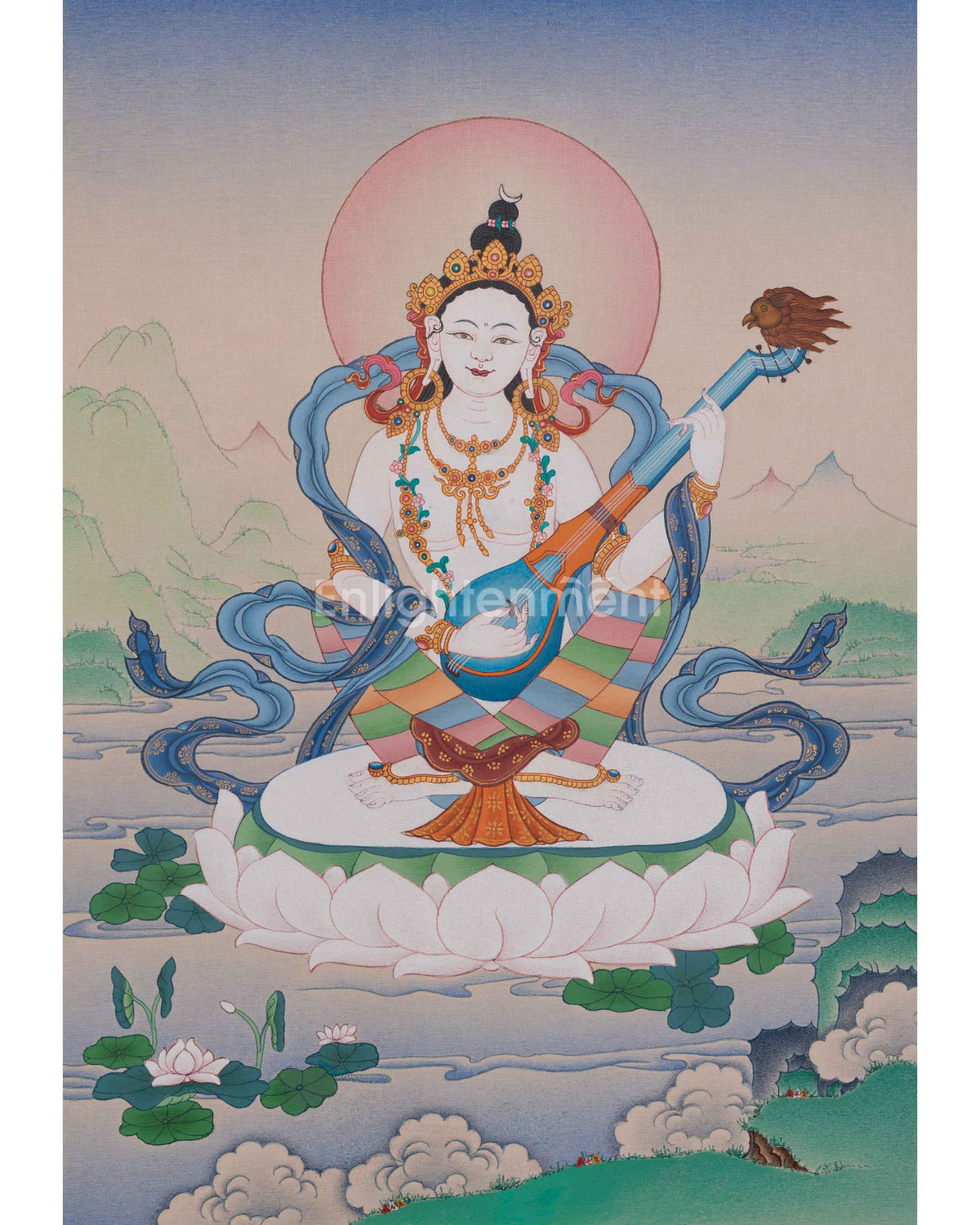 Saraswati Meditation Thangka