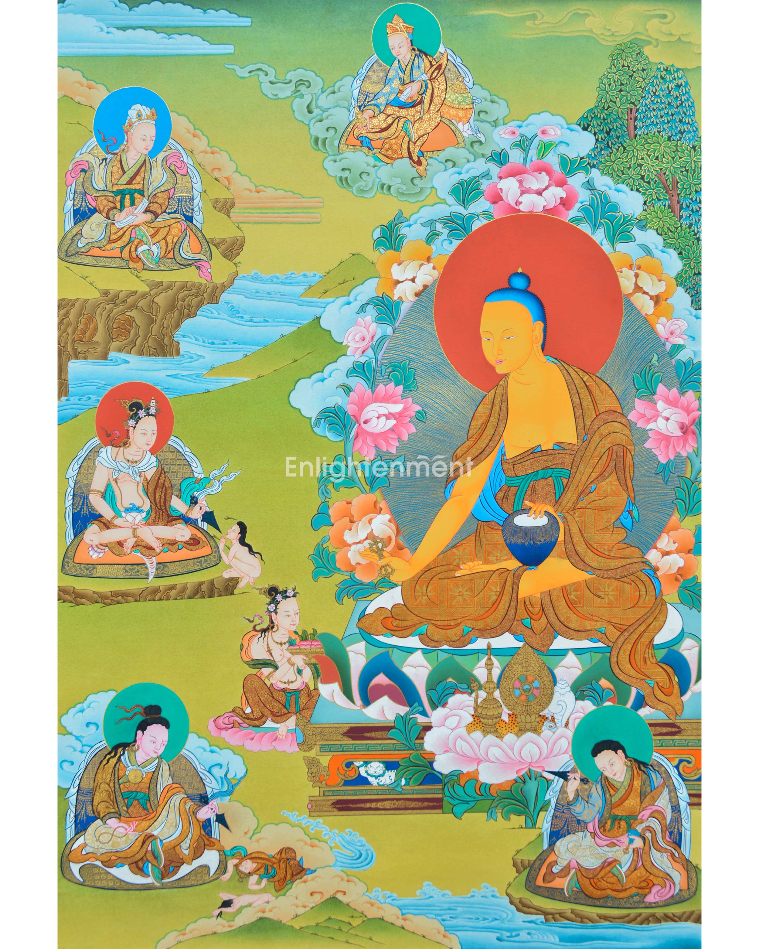 Shakya Senge Buddhist Thangka Painting