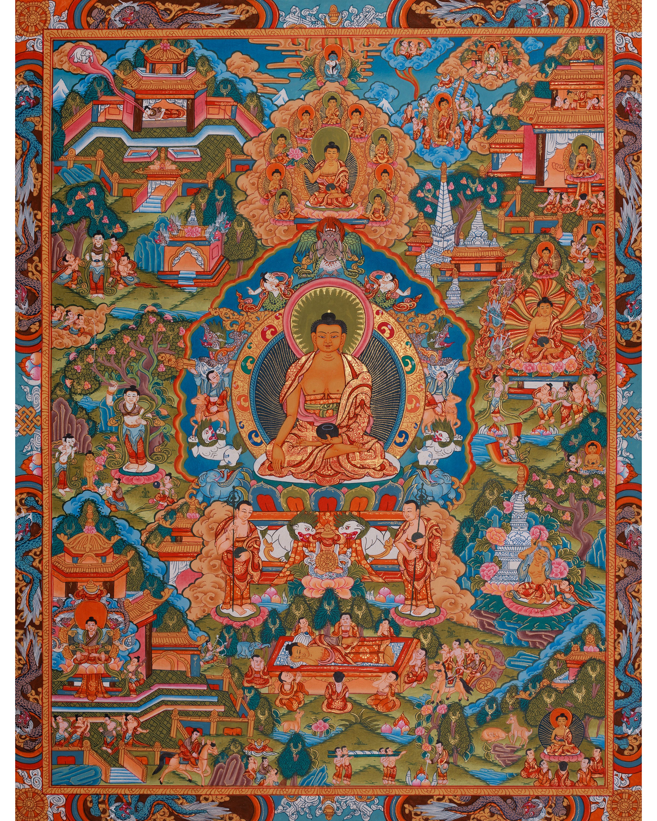 Life Story of Buddha Thangka