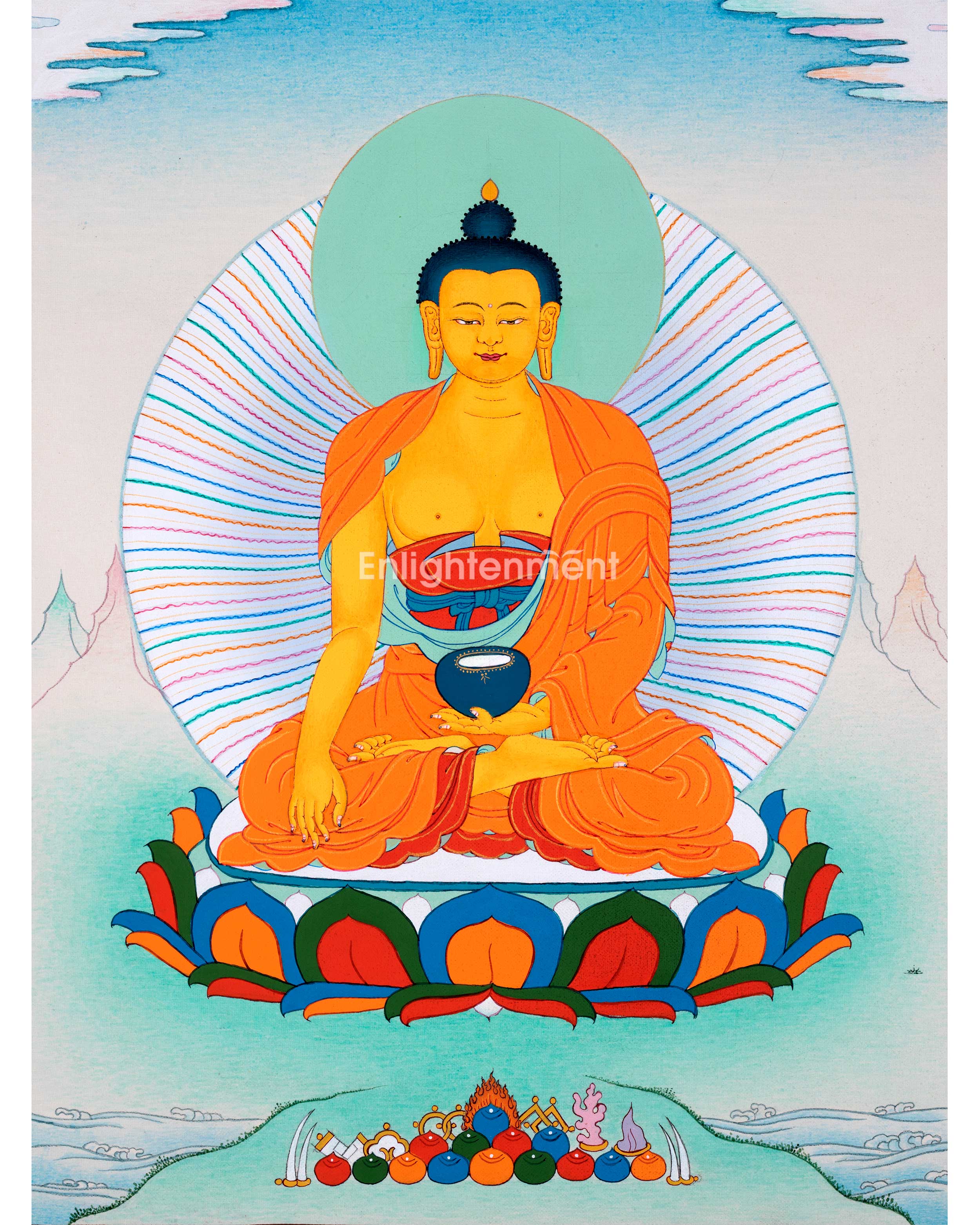 Shakyamuni Buddha Thangka Painting