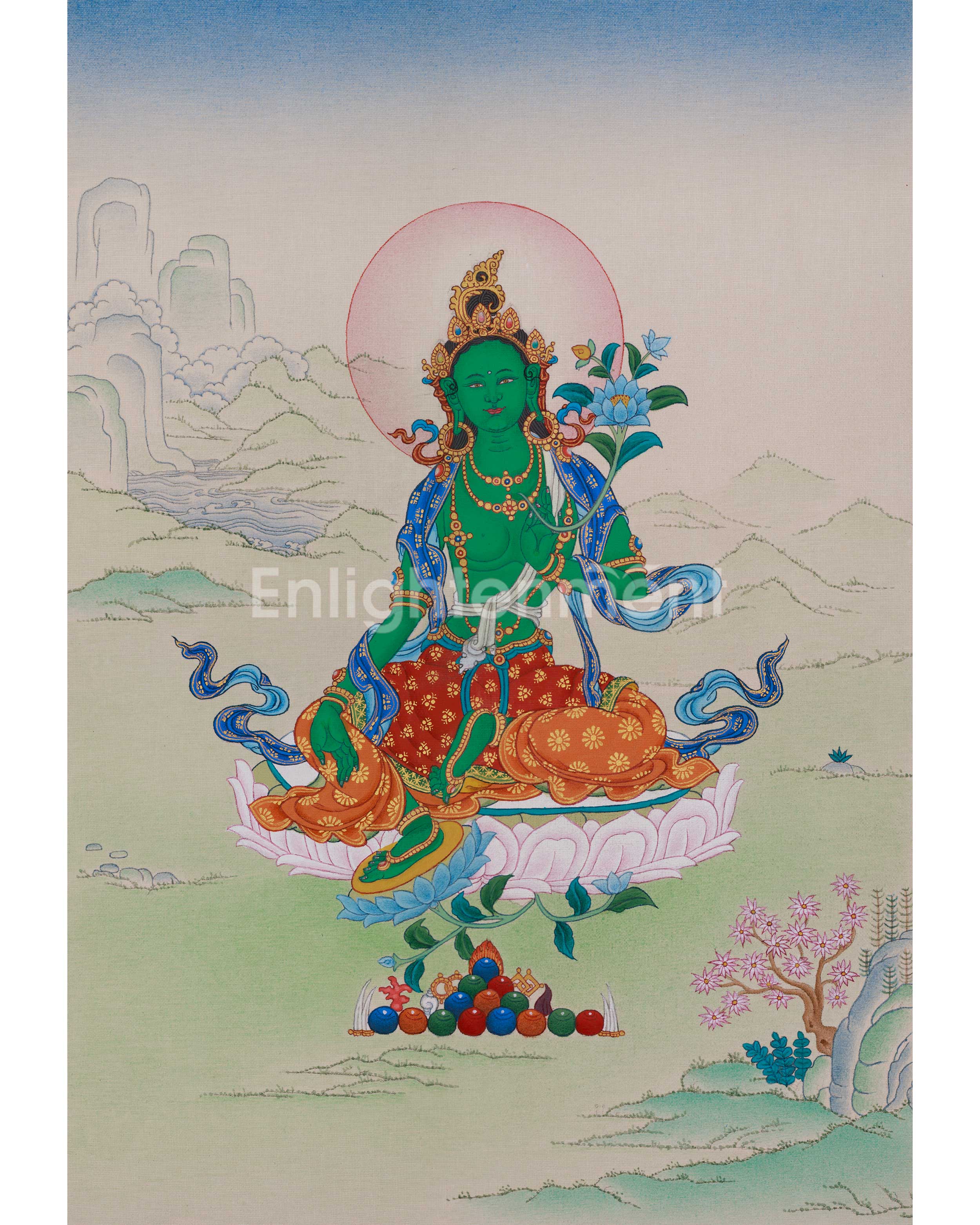 Shayma Tara Tibetan Thangka