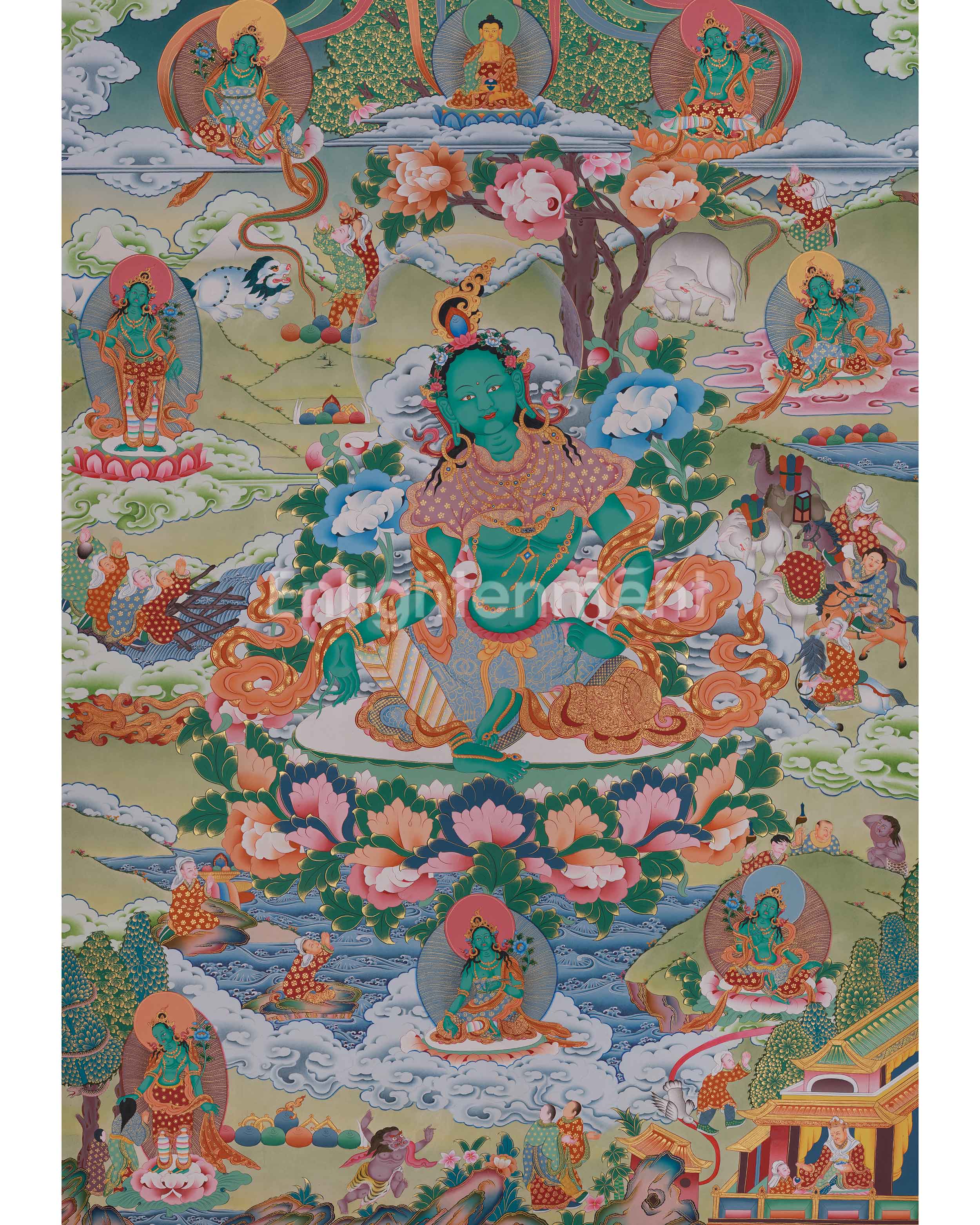 Shyama Tara Buddhist Thangka