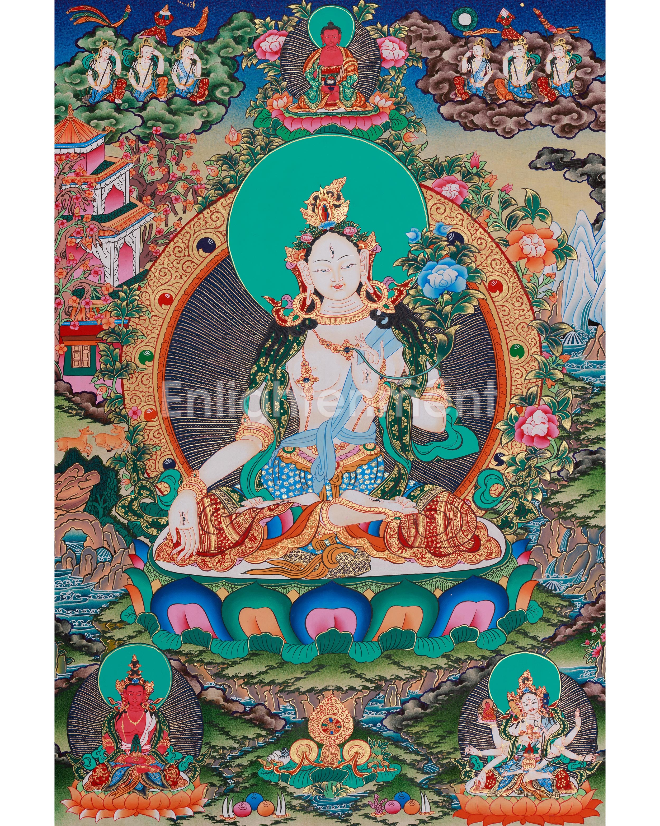 Sita Tara Healing Deity Thangka