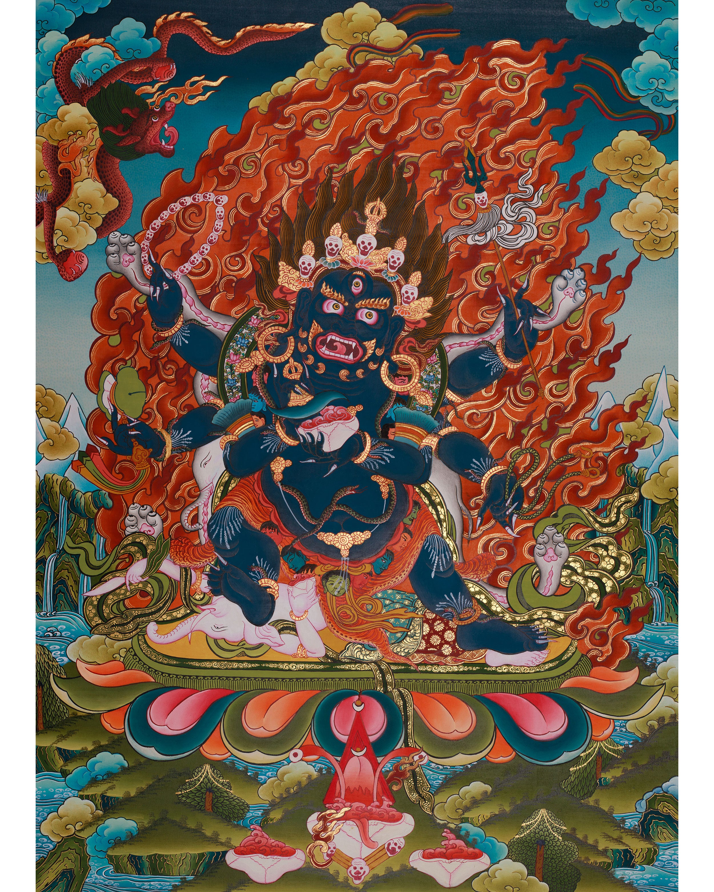 Fierce Six Armed Mahakala
