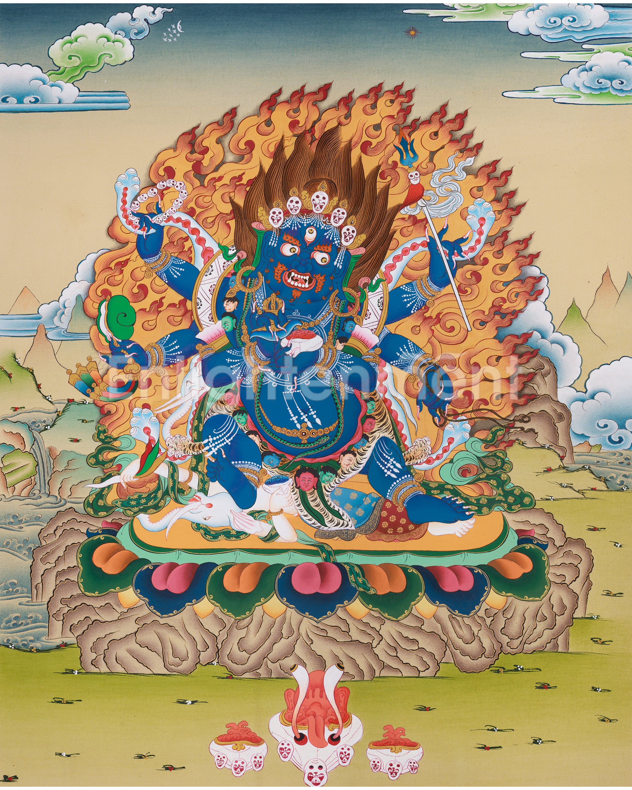 Six Armed Mahakala Artwork