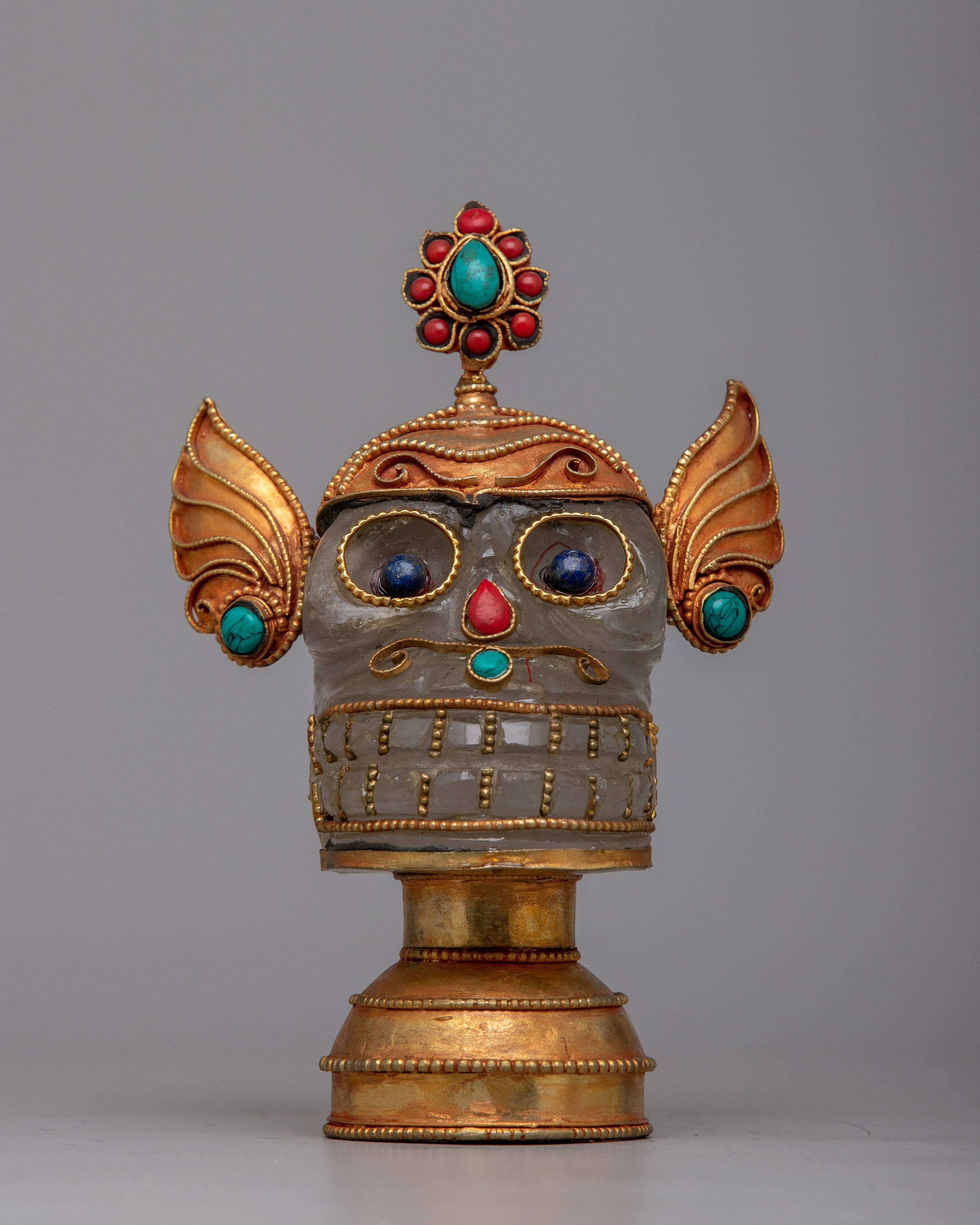 Copper Tibetan Skull