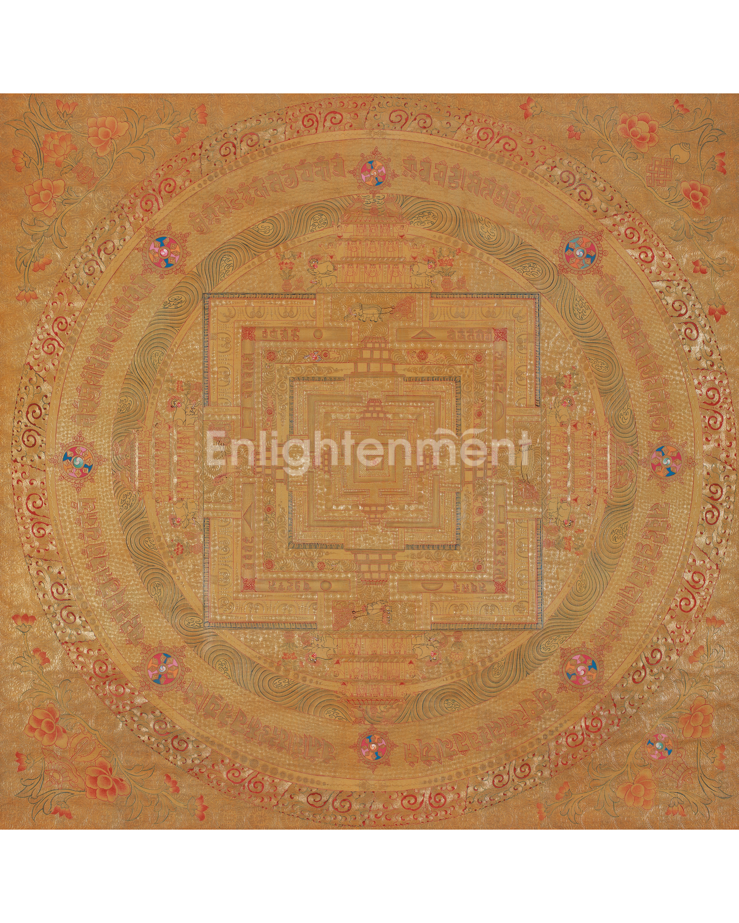 Spiritual Buddhist Kalachakra Mandala