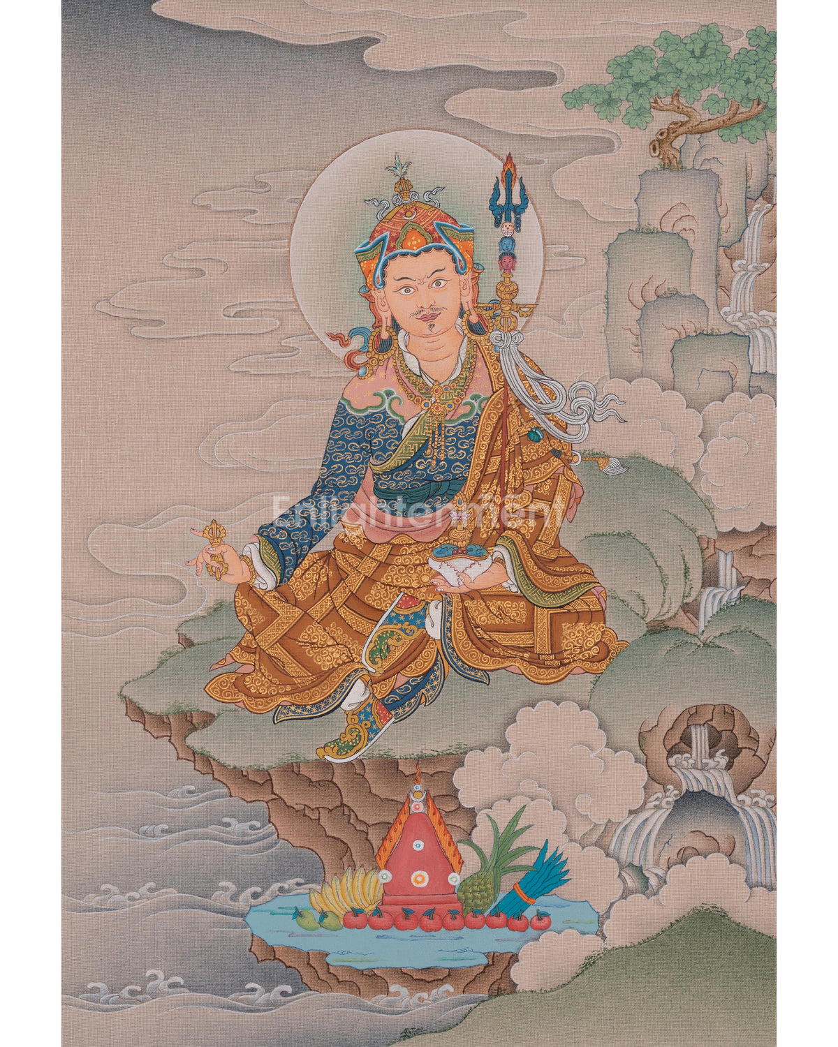 Spiritual Guru Rinpoche Thangka Painting