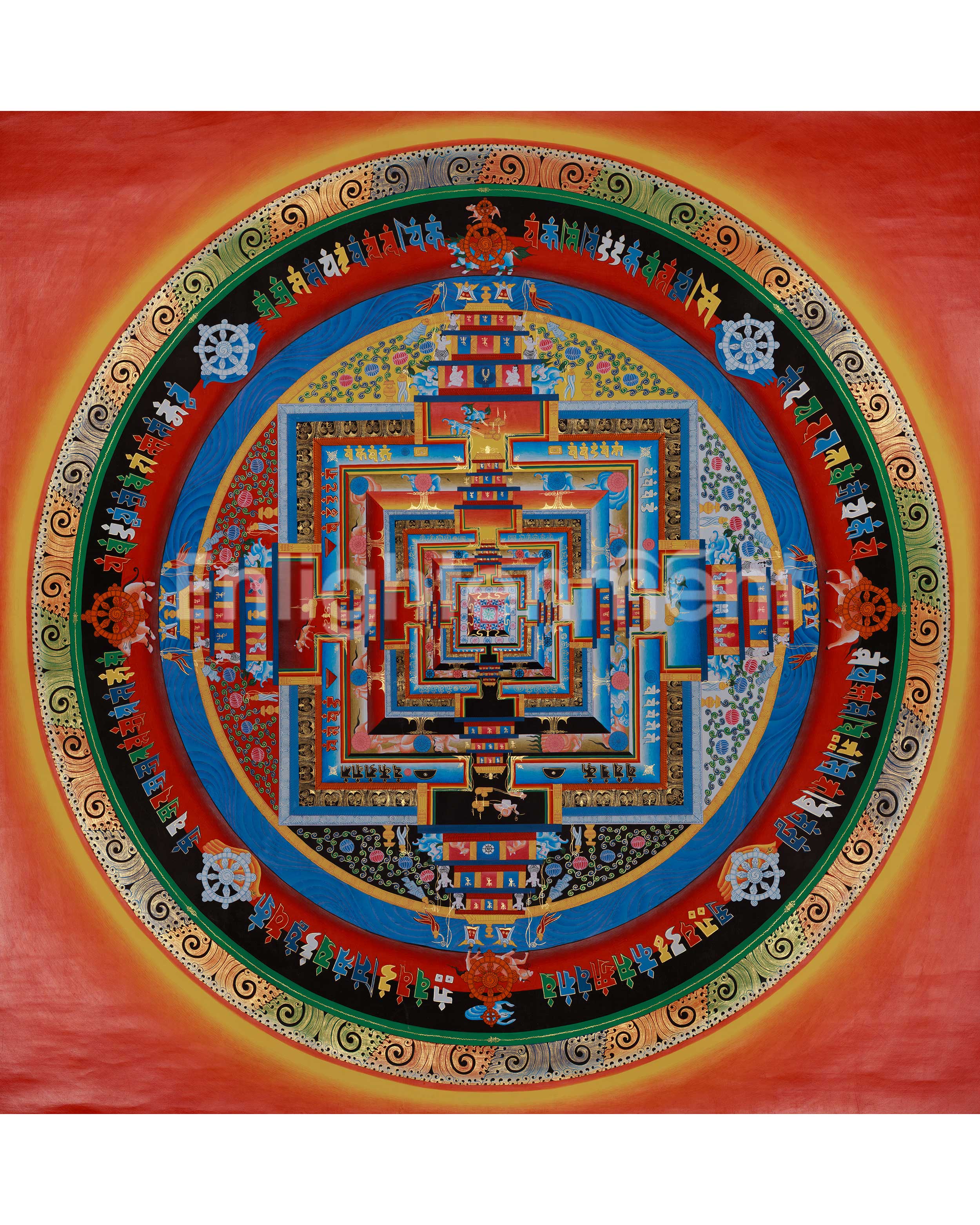 Spiritual Kalachakra Mandala Art