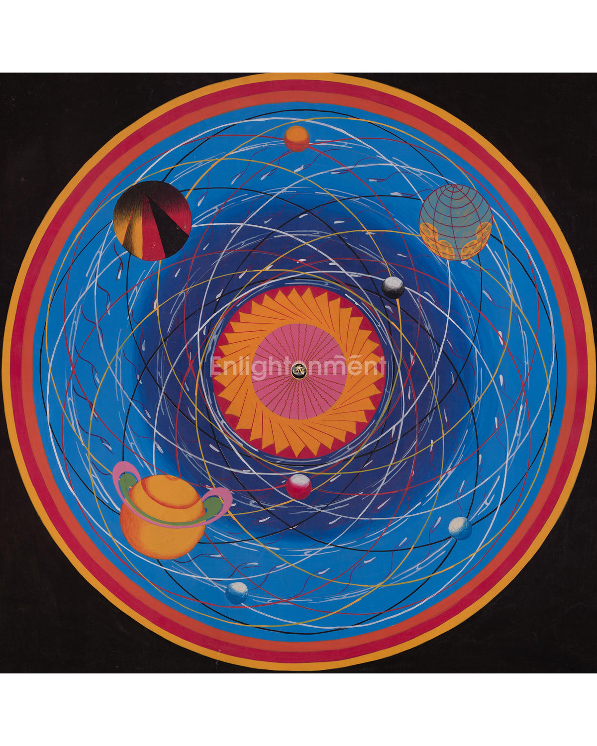 Spiritual Mantra Mandala Thangka