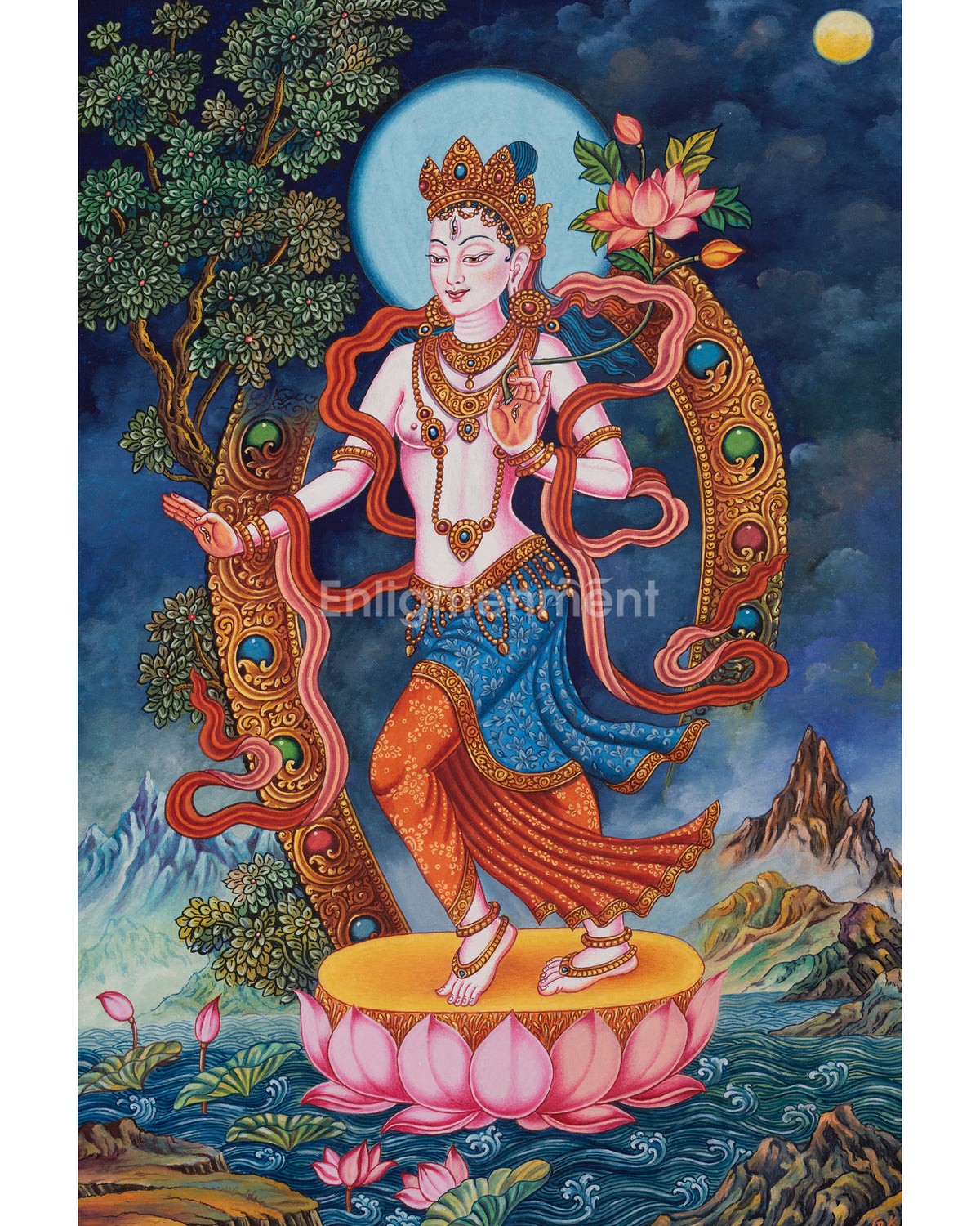Standing White Tara Artwork