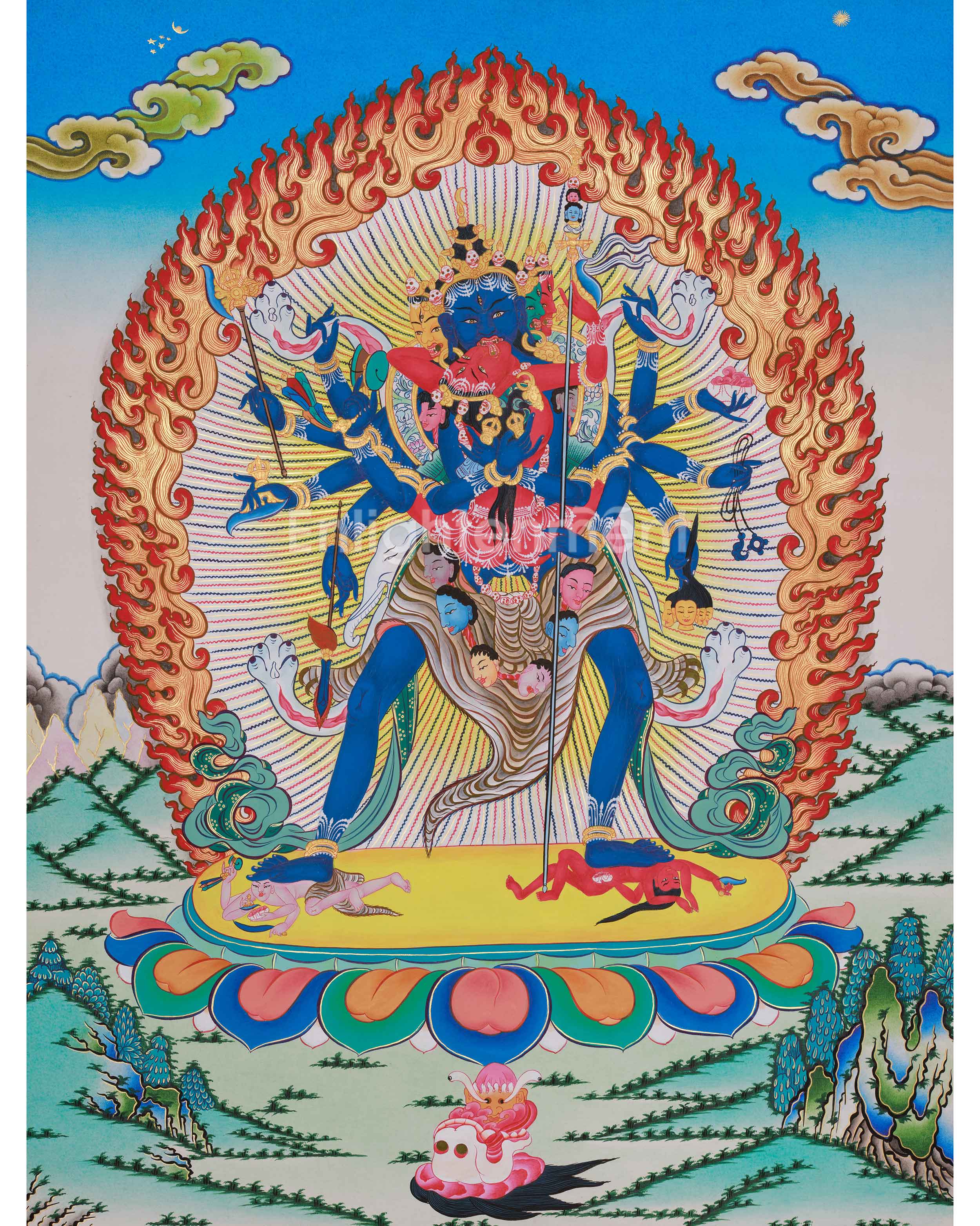 Tantric deity Chakrasamvara Thangka