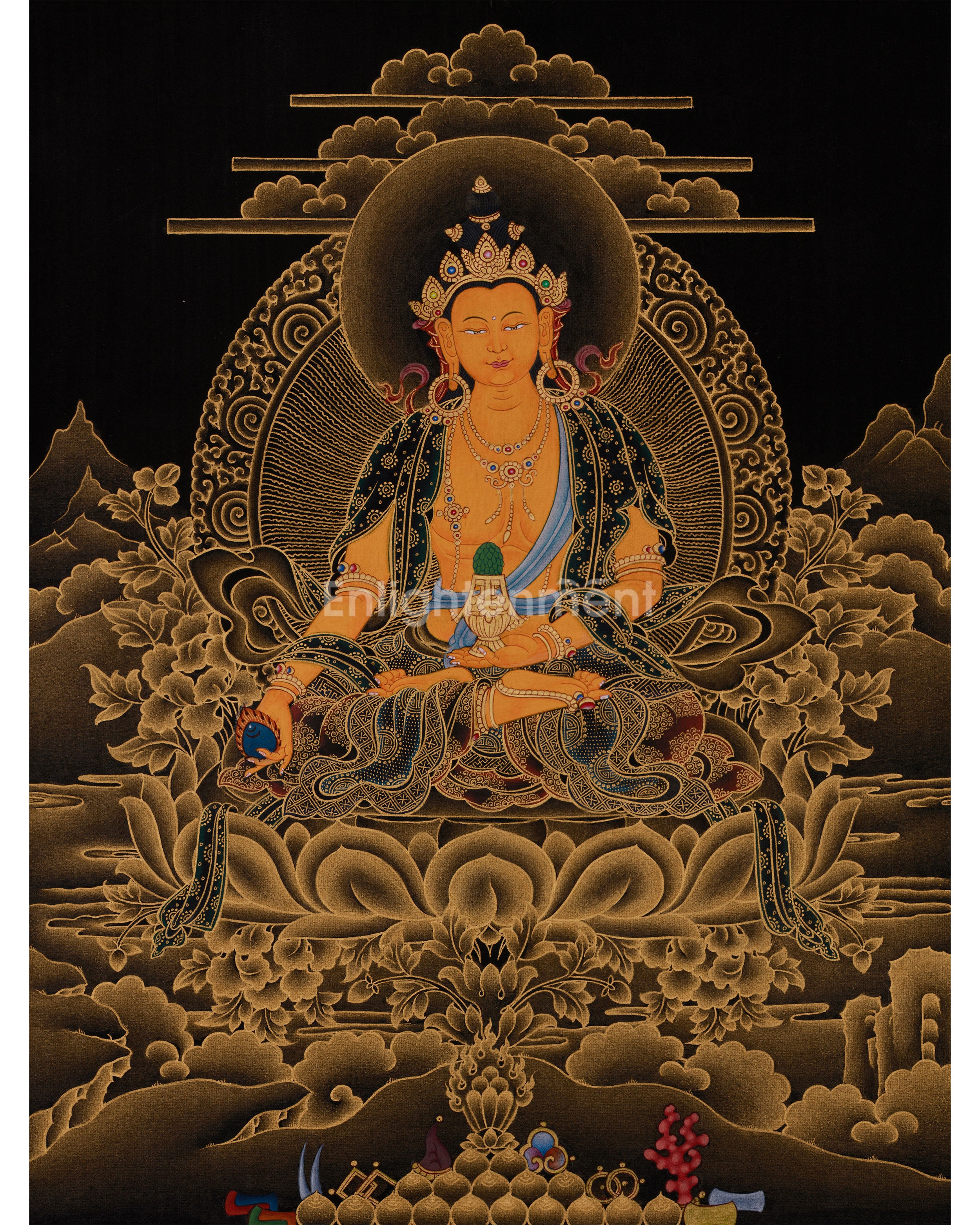 Thangka Of Kshitigarbha