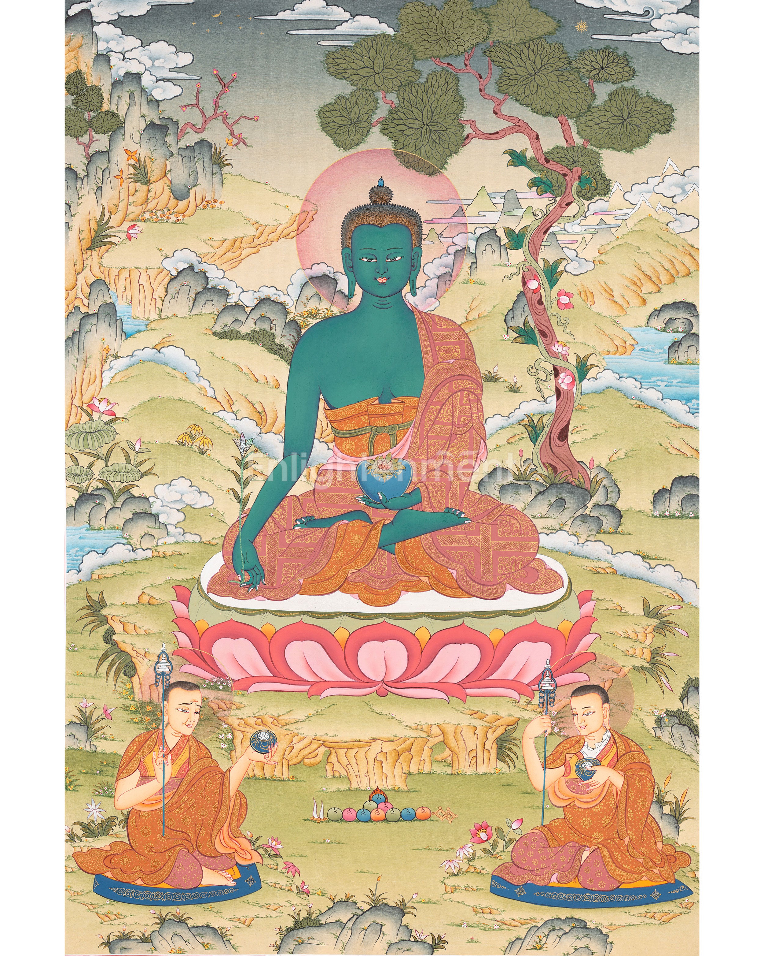 Thangka Of Medicine Buddha