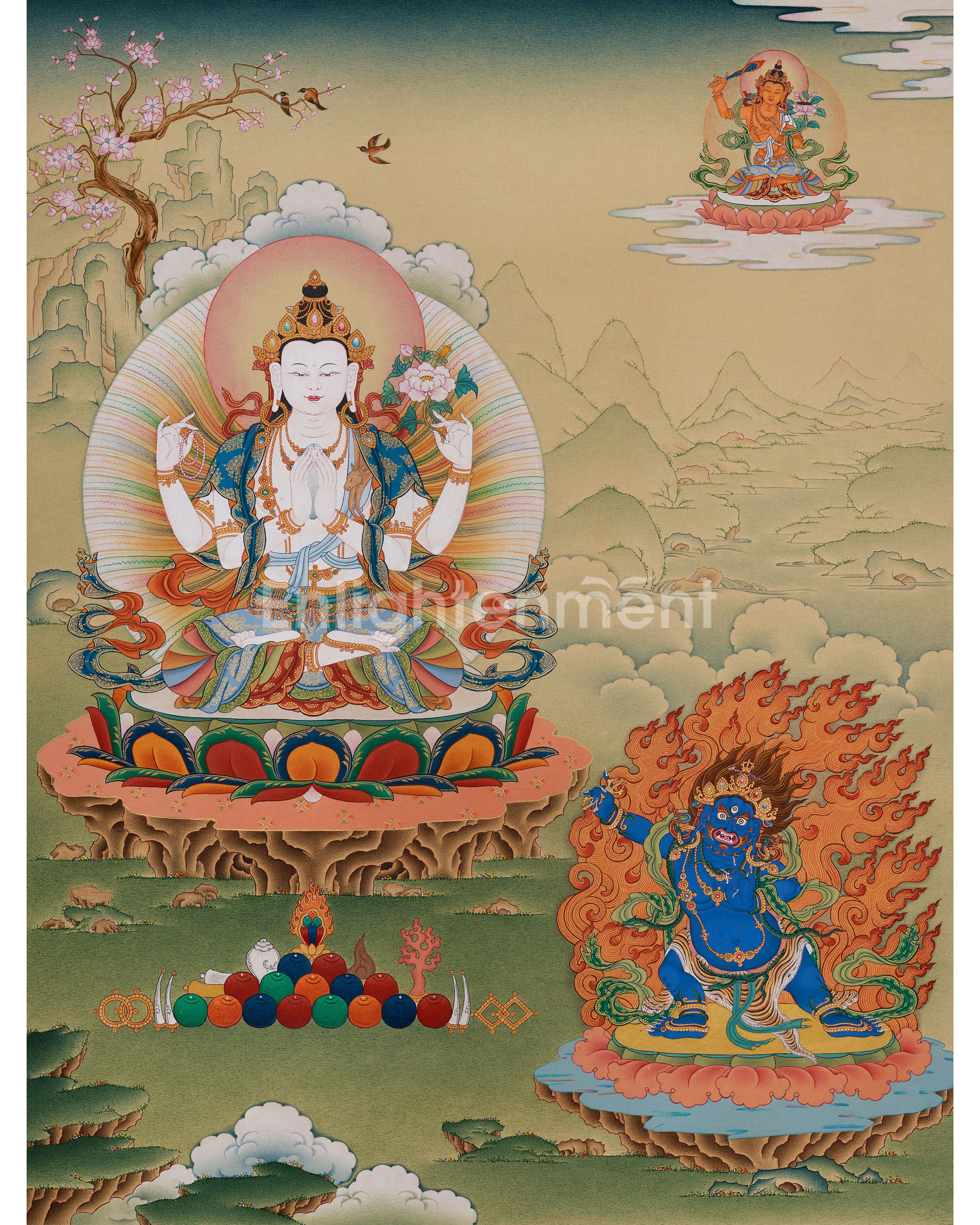 Tibetan Compassion Deity, Chenrezig