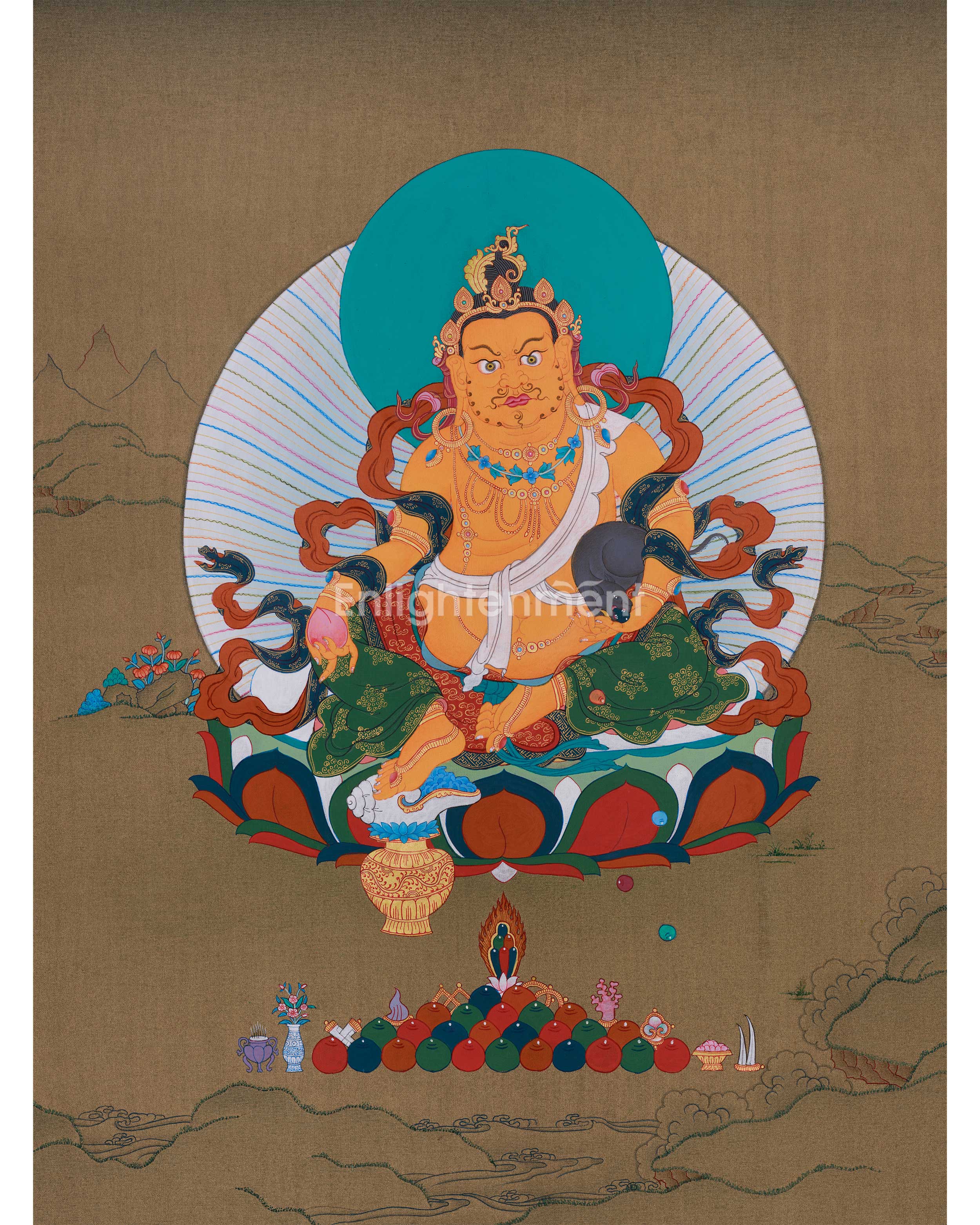 Dzambhala Wealth Deity Art