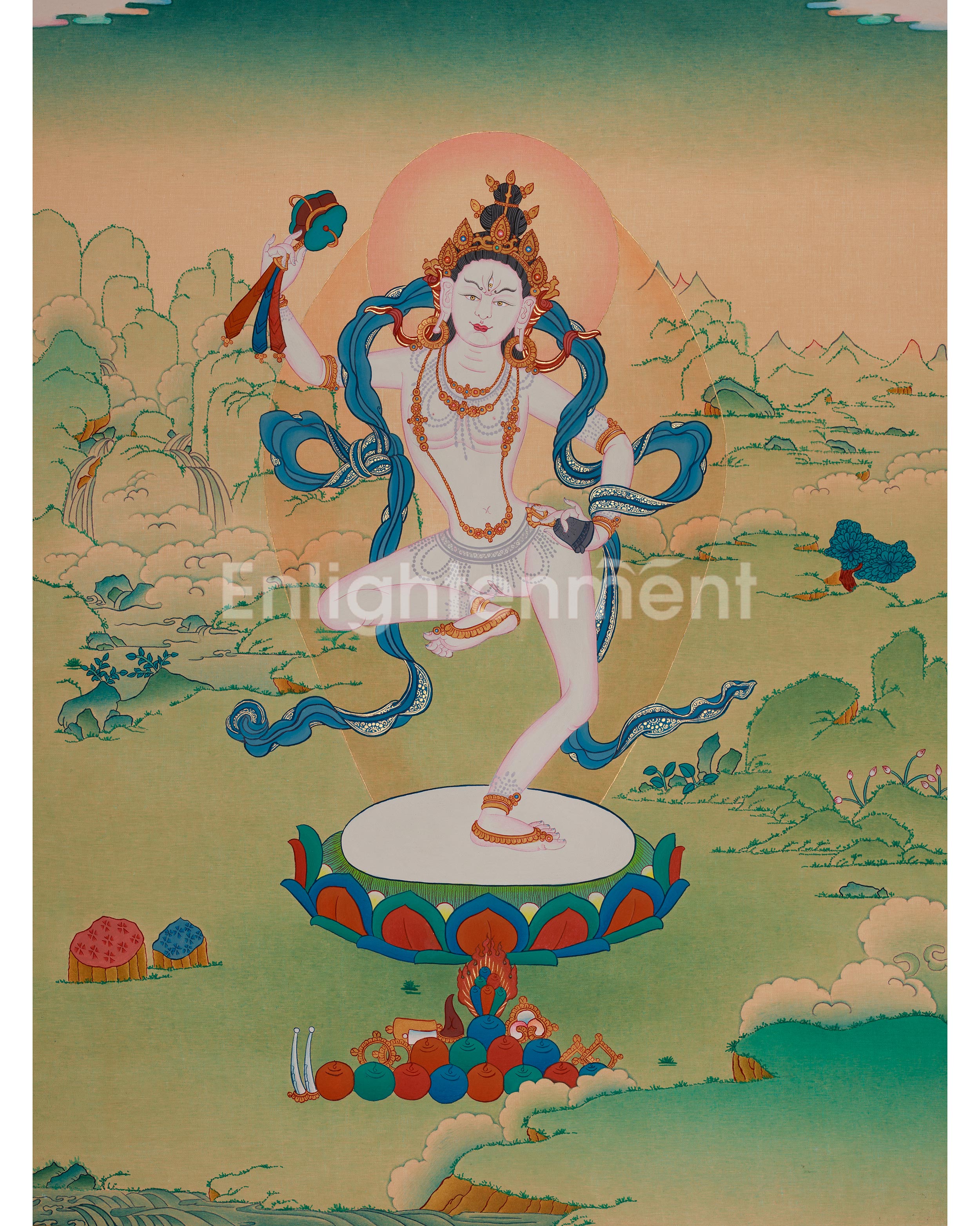 Tibetan Machig Labdron Thangka