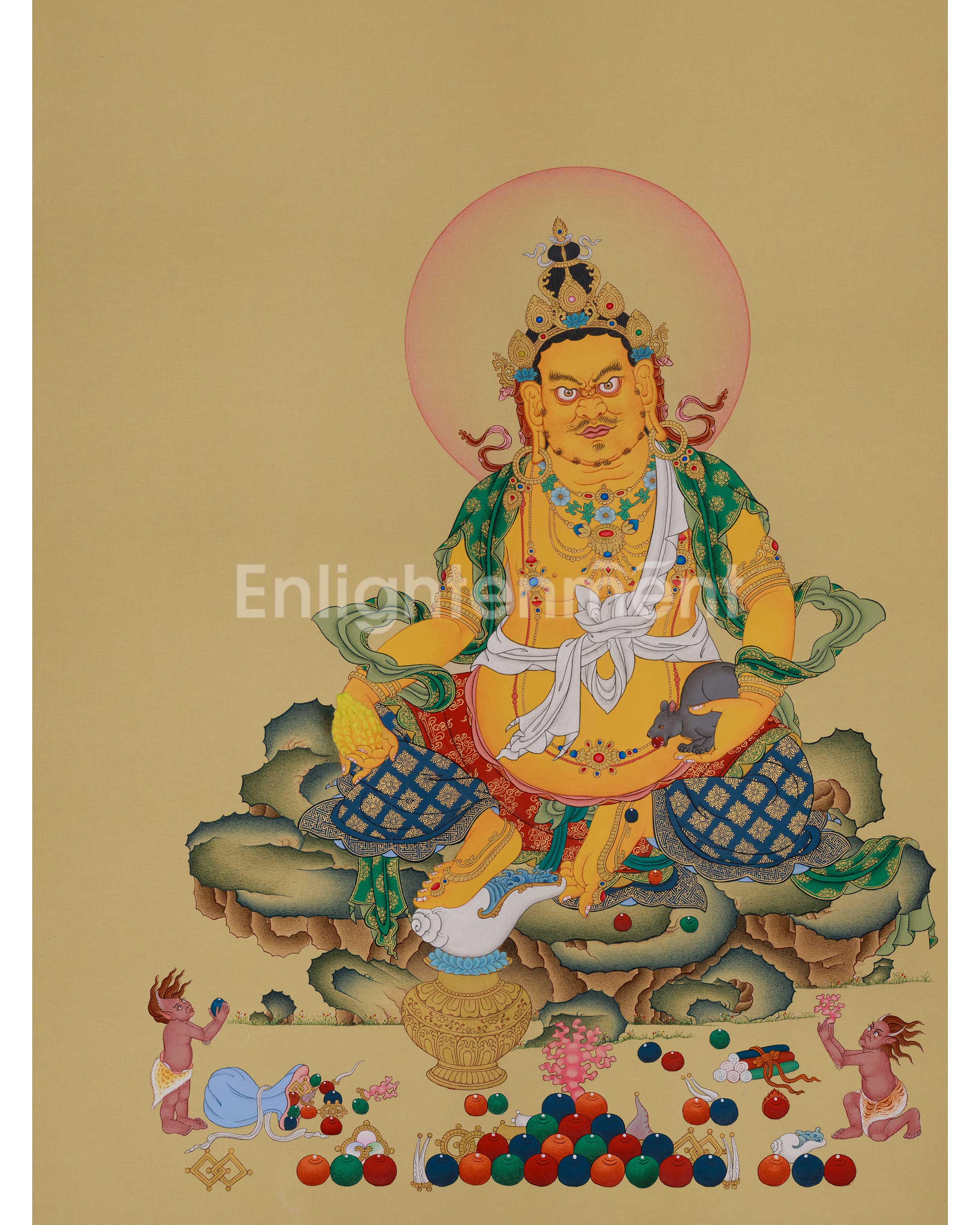 Tibetan Thangka of Dzambhala