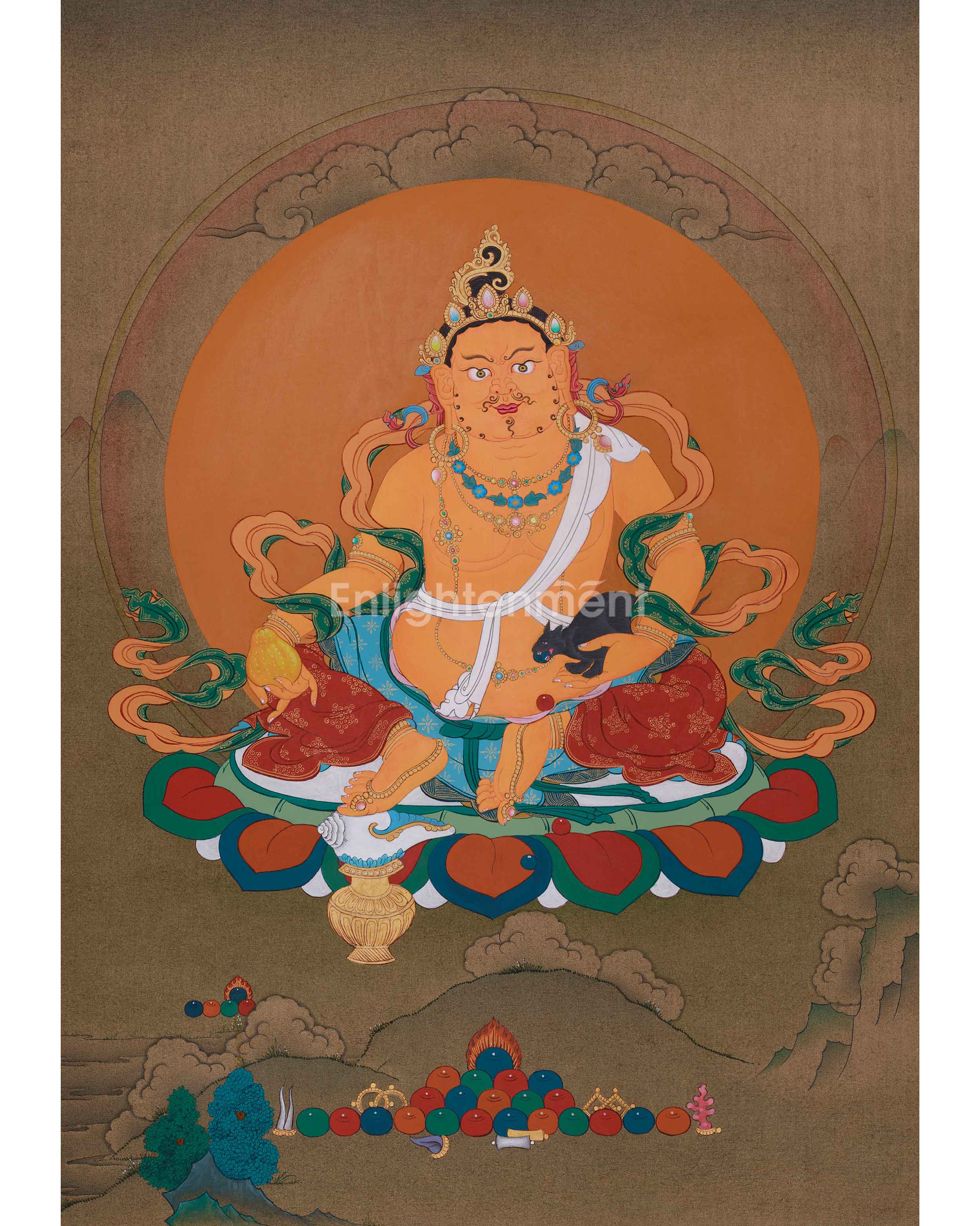Tibetan Wealth Buddha, Dzambhala